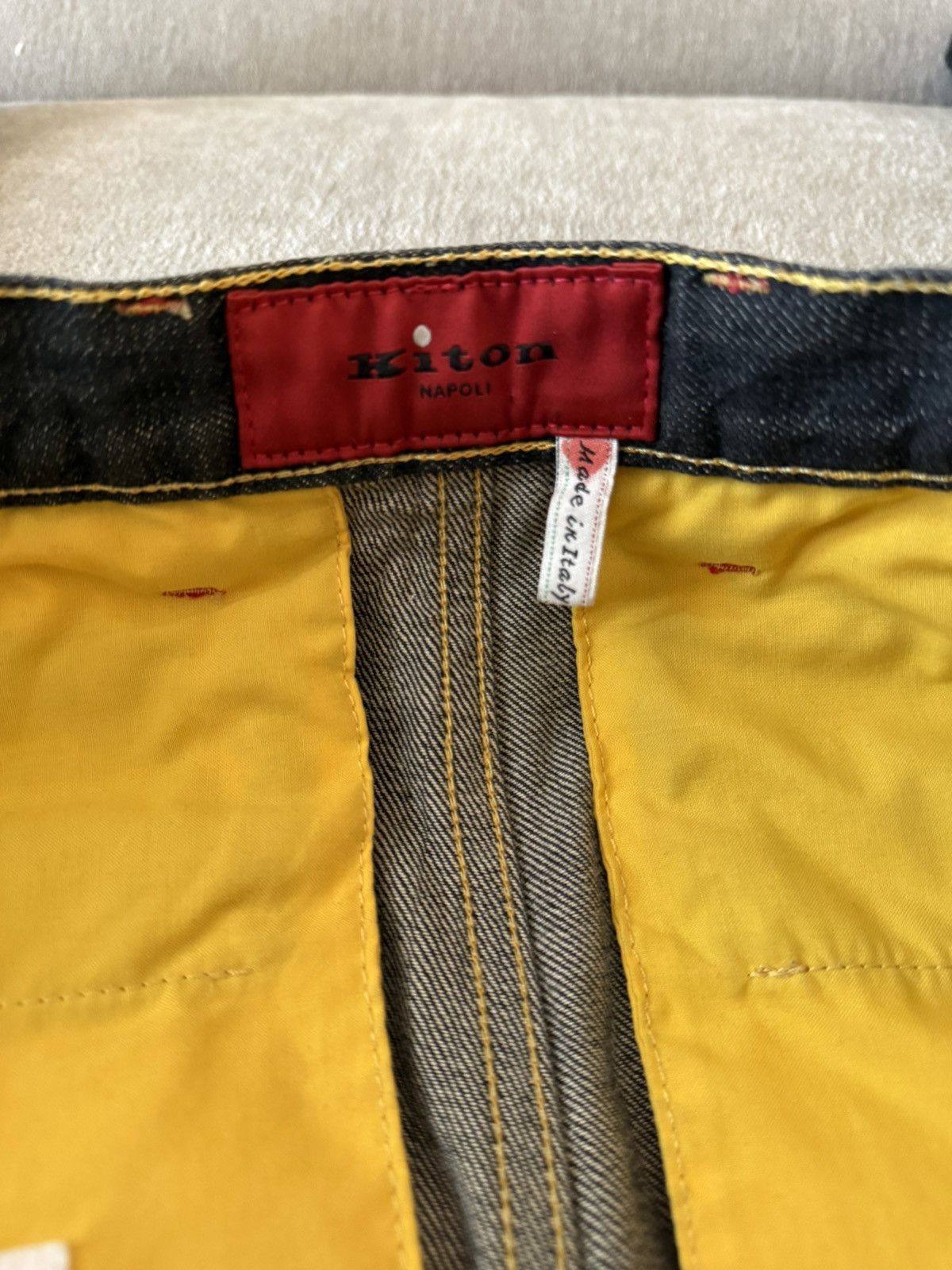 Kiton Kiton Napoli Dark Indigo Jeans – Size 33 – Made in Italy Size US 33 - 8 Thumbnail
