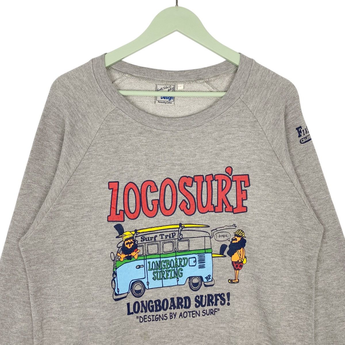 Vintage Vintage CPS Design Surf Sweatshirt Crewneck Grey Size L Size US L / EU 52-54 / 3 - 9 Thumbnail