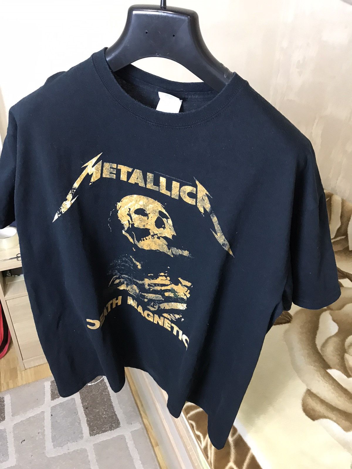 Band Tees × Metallica × Vintage 🔥 Metallica Death Magnetic Tour 2009 T Shirt Rock Vintage Size US XL / EU 56 / 4 - 7 Thumbnail