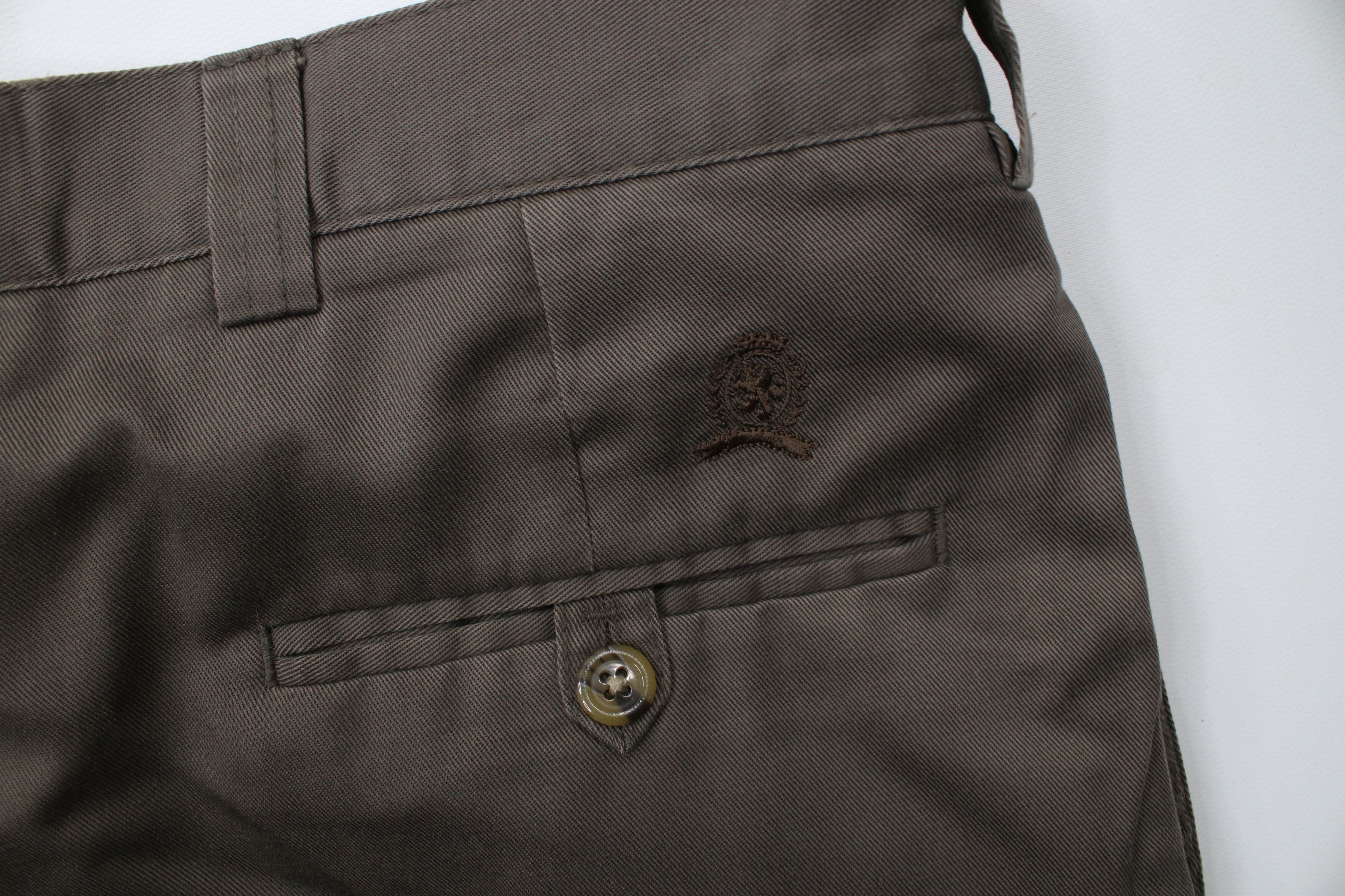 Vintage 90s Tommy Hilfiger Wide Leg Chino Pants Breen