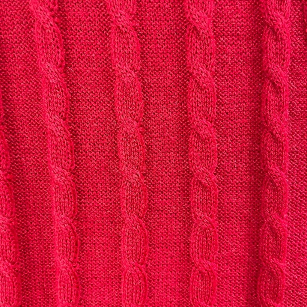 Other B.I.A.M. Red Wool Blend Cable Knit V Neck Sweater Vest L Size US L / EU 52-54 / 3 - 4 Thumbnail