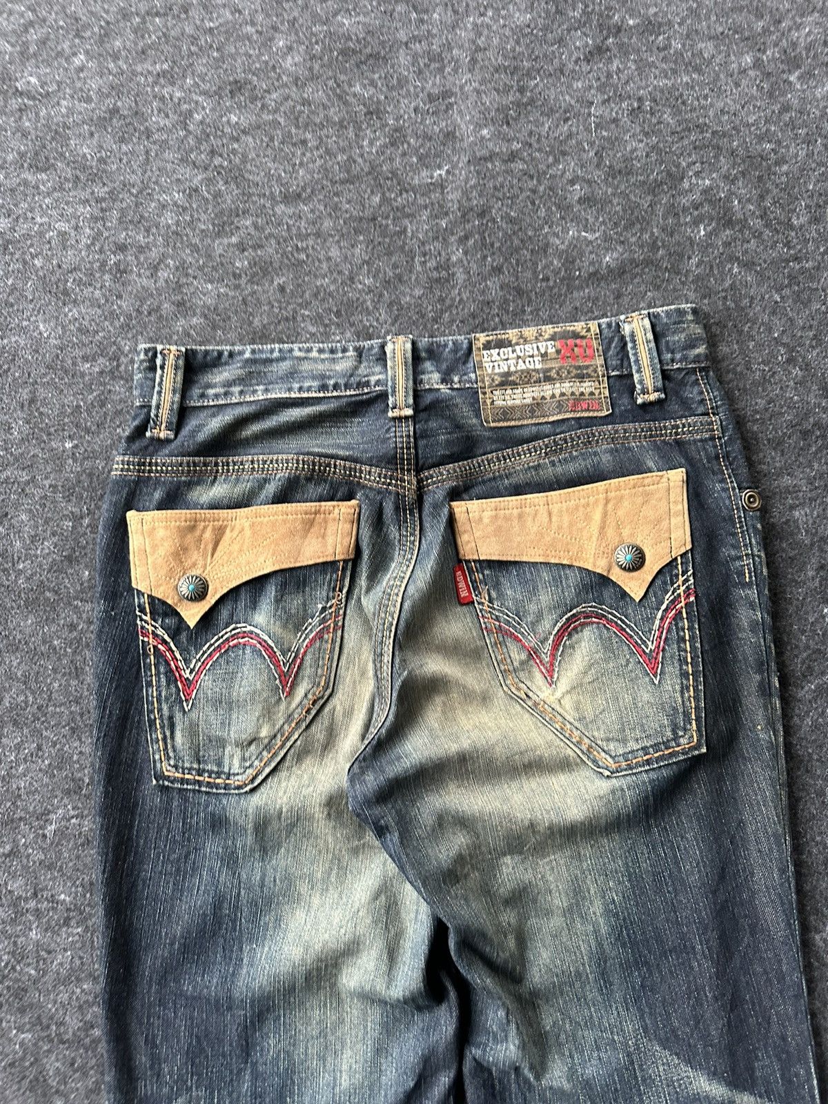 Edwin Vintage Edwin 441XVS Worn Ryaty Mud Wash Denim 32x34 D510 Size US 32 / EU 48 - 7 Thumbnail