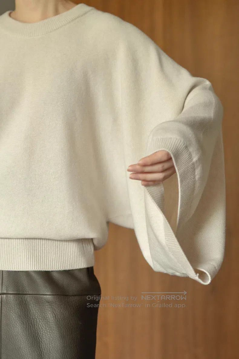 Hermes Hermes Wide sleeve cashmere sweater Size XS / US 0-2 / IT 36-38 - 7 Thumbnail