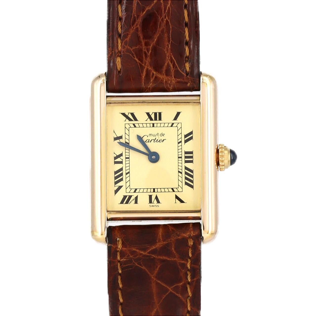 Cartier Cartier Cartier Must Tank Quartz Metal Quartz DUTY FREE for USA Size ONE SIZE - 1 Thumbnail