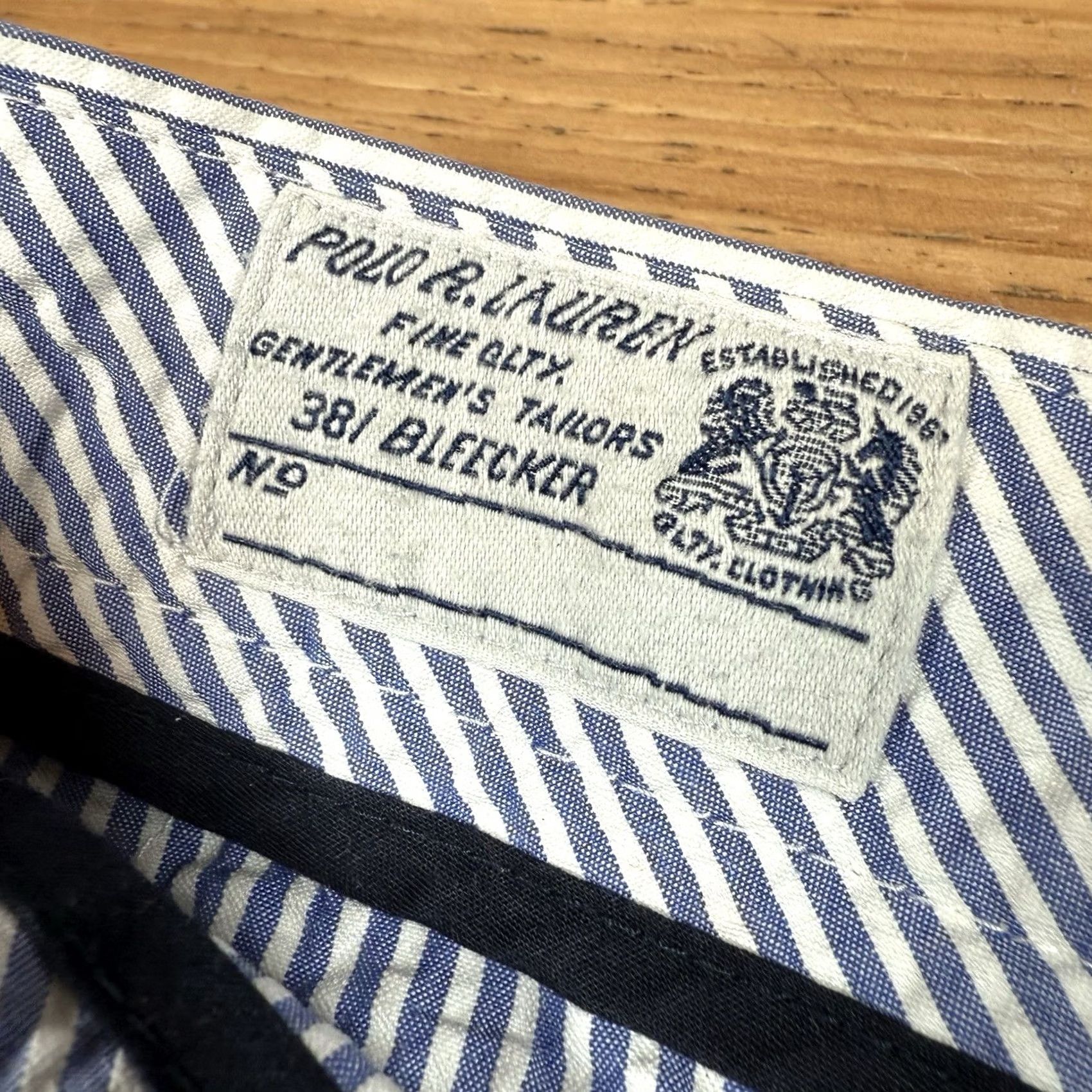 Polo Ralph Lauren Polo Ralph Lauren Shorts Nautical Striped Seersucker Blue/White Mens 38 Chino Big/Regular Size US M / EU 48-50 / 2 - 5 Thumbnail