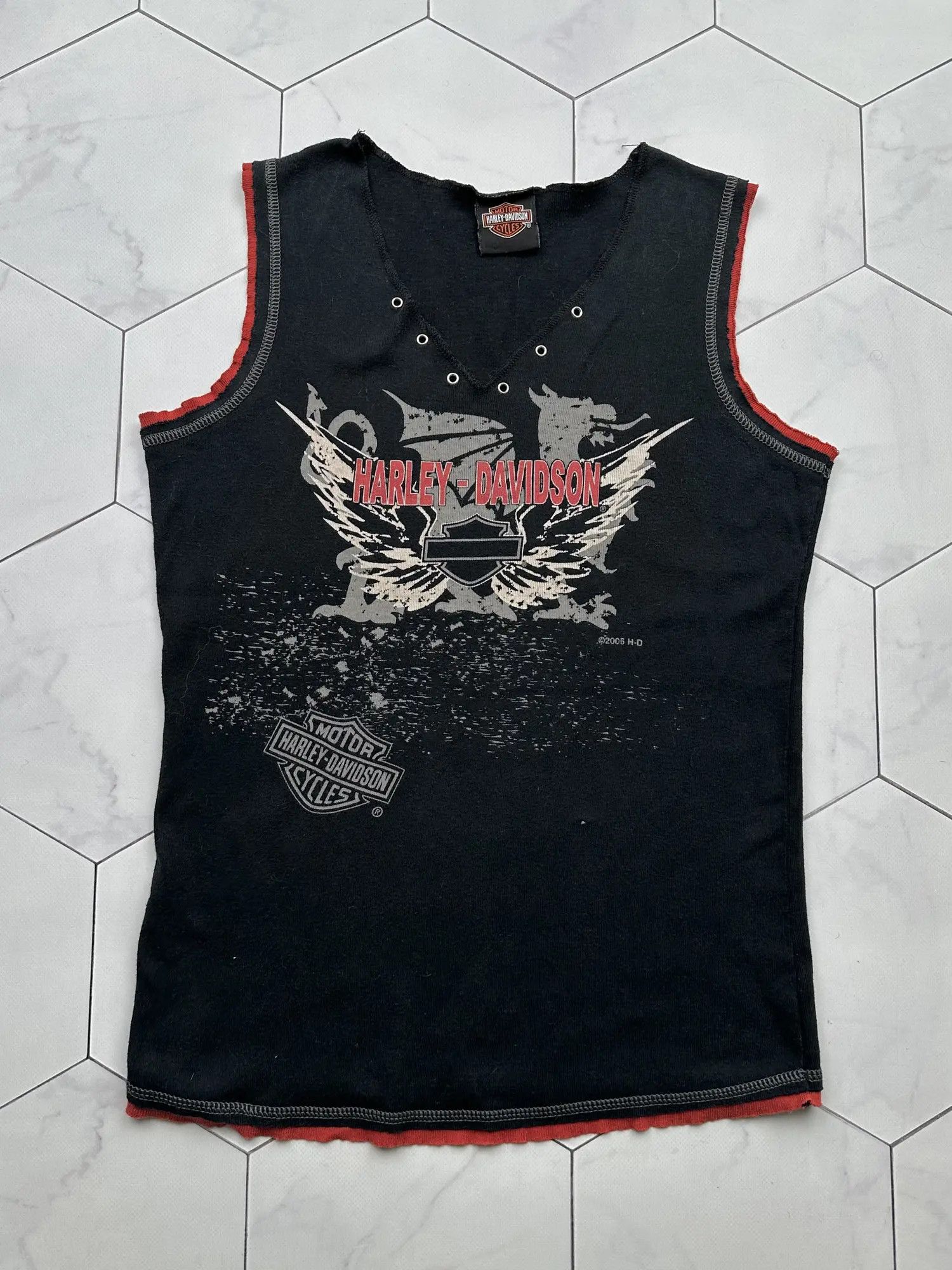 Harley Davidson Harley Davidson Vintage 2006 Tank Top (B12) Size M / US 6-8 / IT 42-44 - 1 Thumbnail