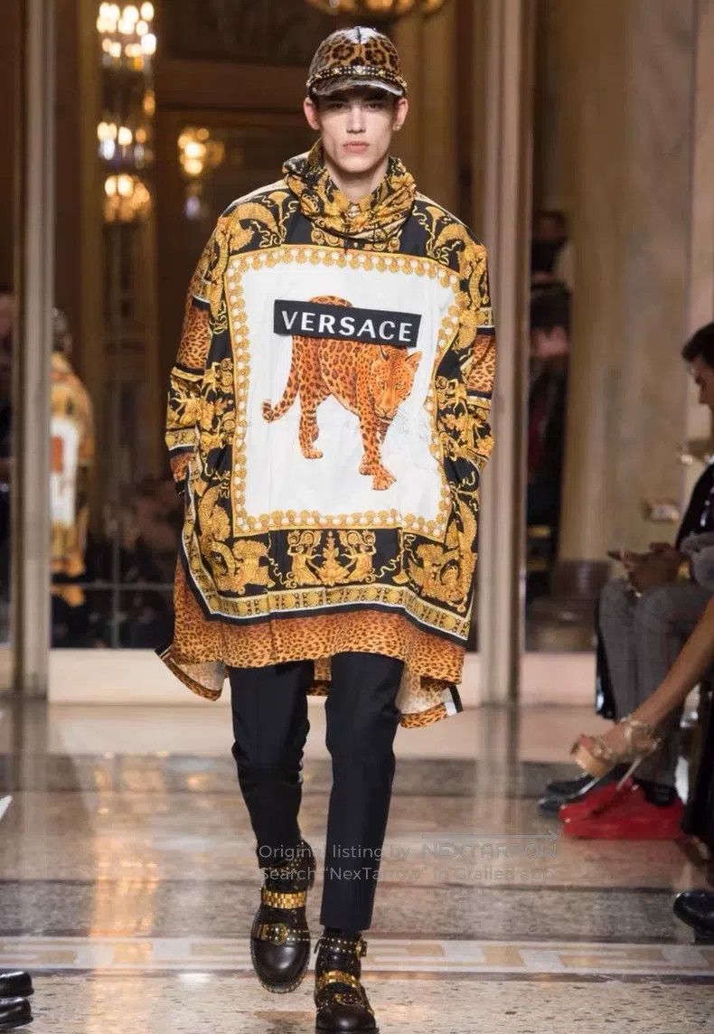Versace Versace Leopard trench coat Size US XL / EU 56 / 4 - 1 Thumbnail
