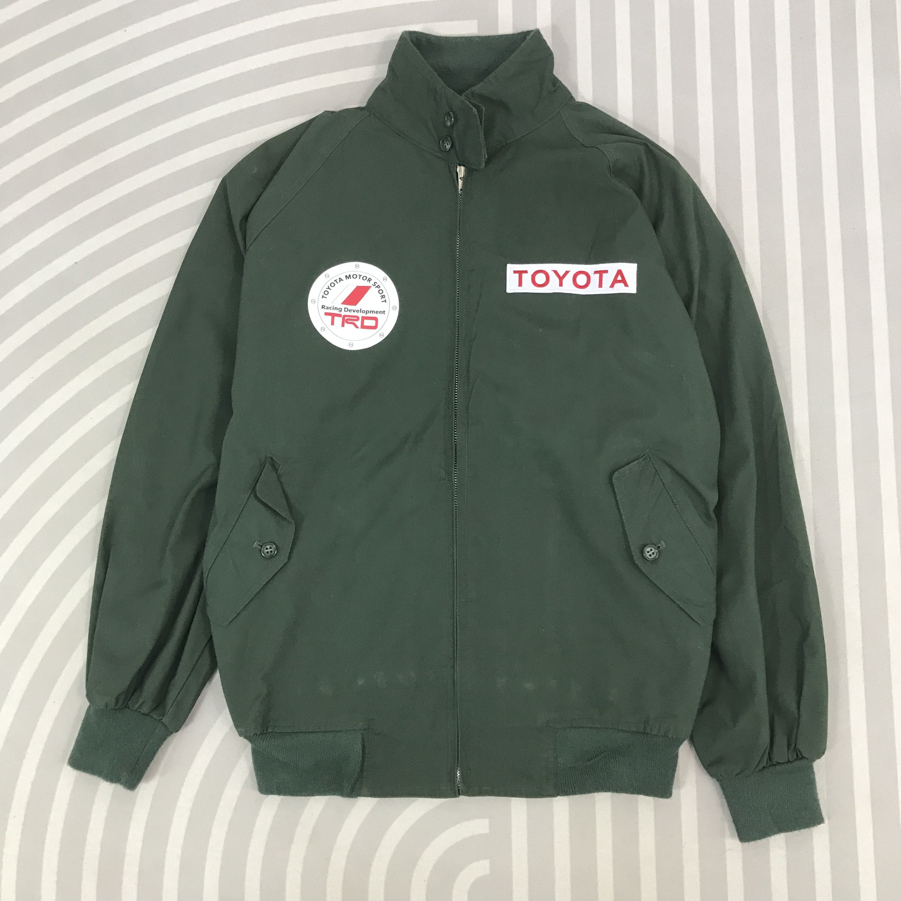 Japanese Brand × Vintage Vintage Toyota x TRD Racing Green Jacket Size US L / EU 52-54 / 3 - 1 Thumbnail