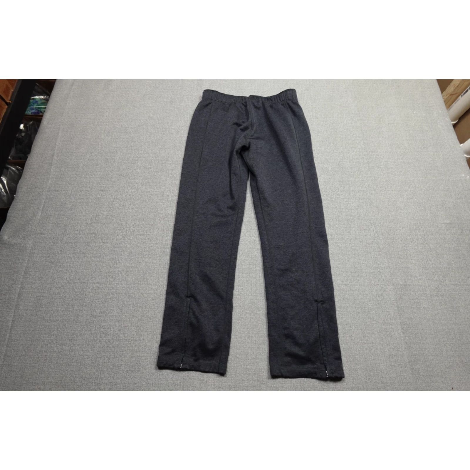 Nike Nike Therma-FIT Sweatpants Mens M Charcoal Gray Fleece Lined Elastic Zip Pockets Yoga Running Gym Training Athletic Pants Size US 31 - 4 Thumbnail