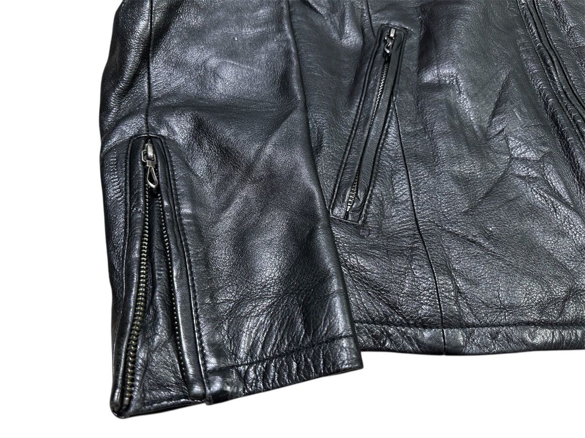 Japanese Brand 🔥Y2K Archived Gostar De Fuga Leather Biker Jacket Goth Size US S / EU 44-46 / 1 - 4 Thumbnail