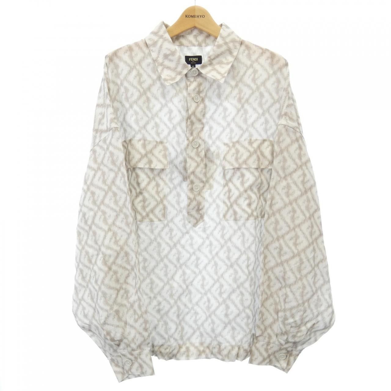 Fendi Fendi Fendi Cotton Shirt Textile Dress Shirt FS1092AN0K DUTY FREE for USA Size ONE SIZE - 1 Thumbnail