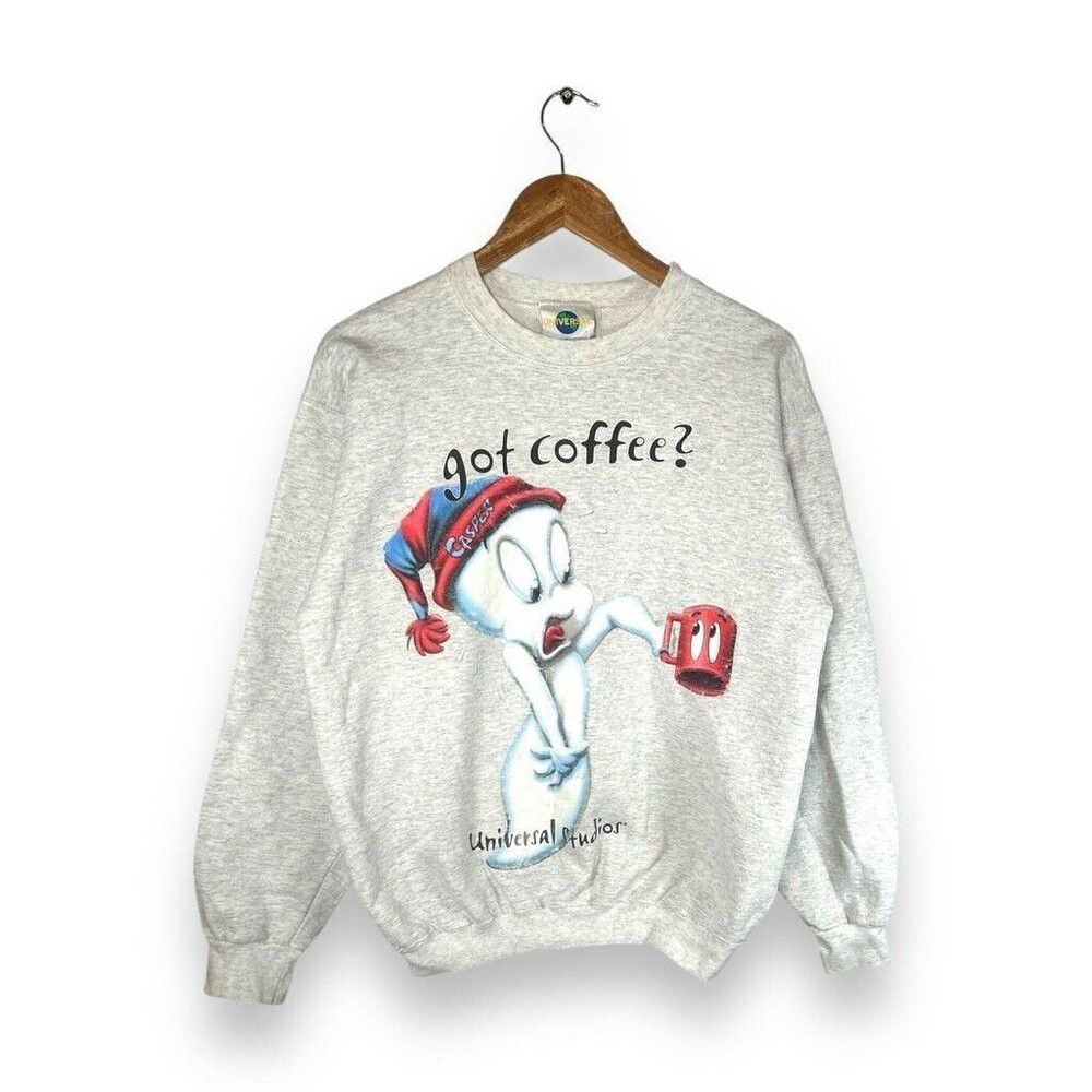Universal Studios Vintage 90s Caspar Universal Studios Character Crewneck Swe Size US M / EU 48-50 / 2 - 1 Thumbnail