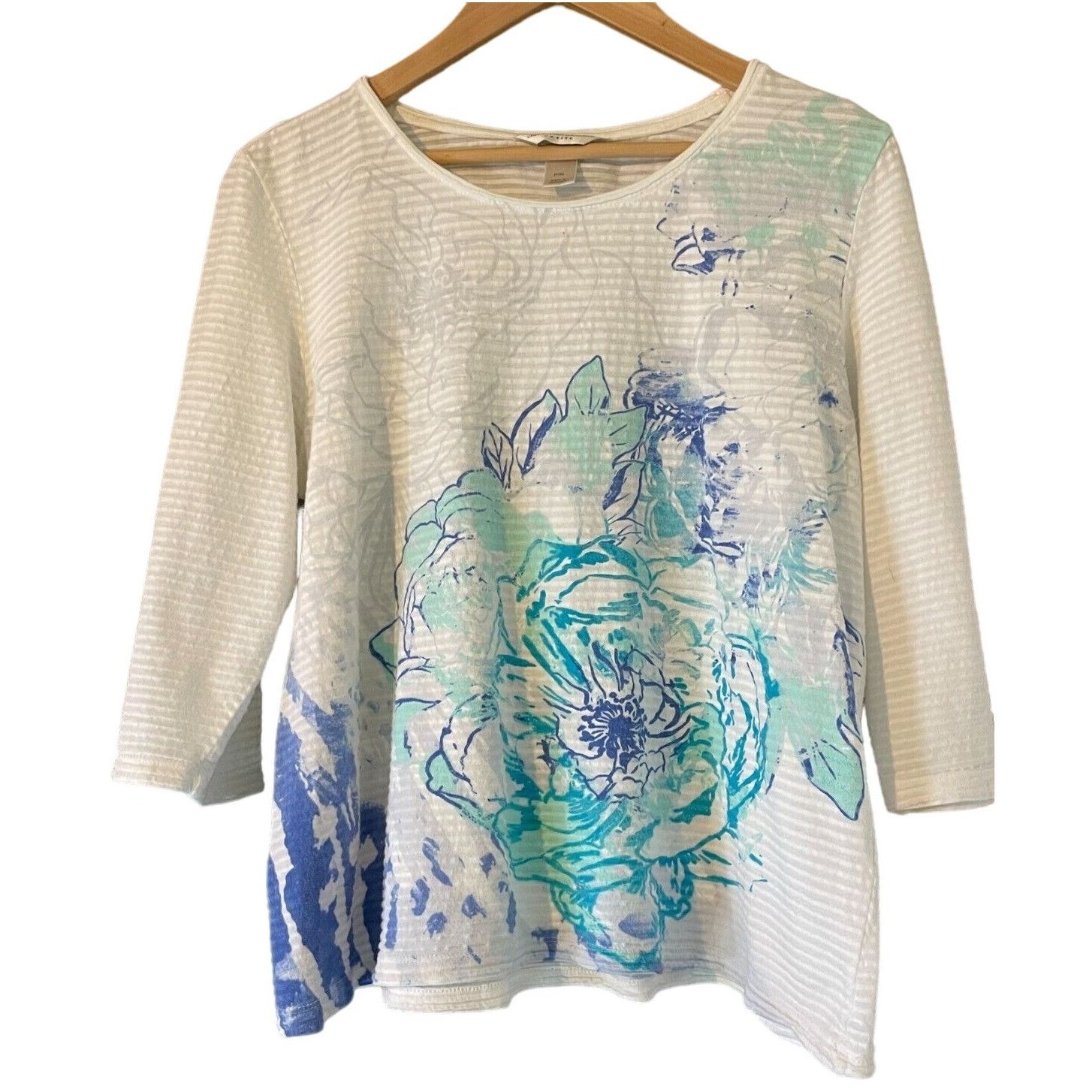 Other Christopher & Banks Women's 3/4 Sleeve Blouse Floral Design Size XL / US 12-14 / IT 48-50 - 1 Thumbnail