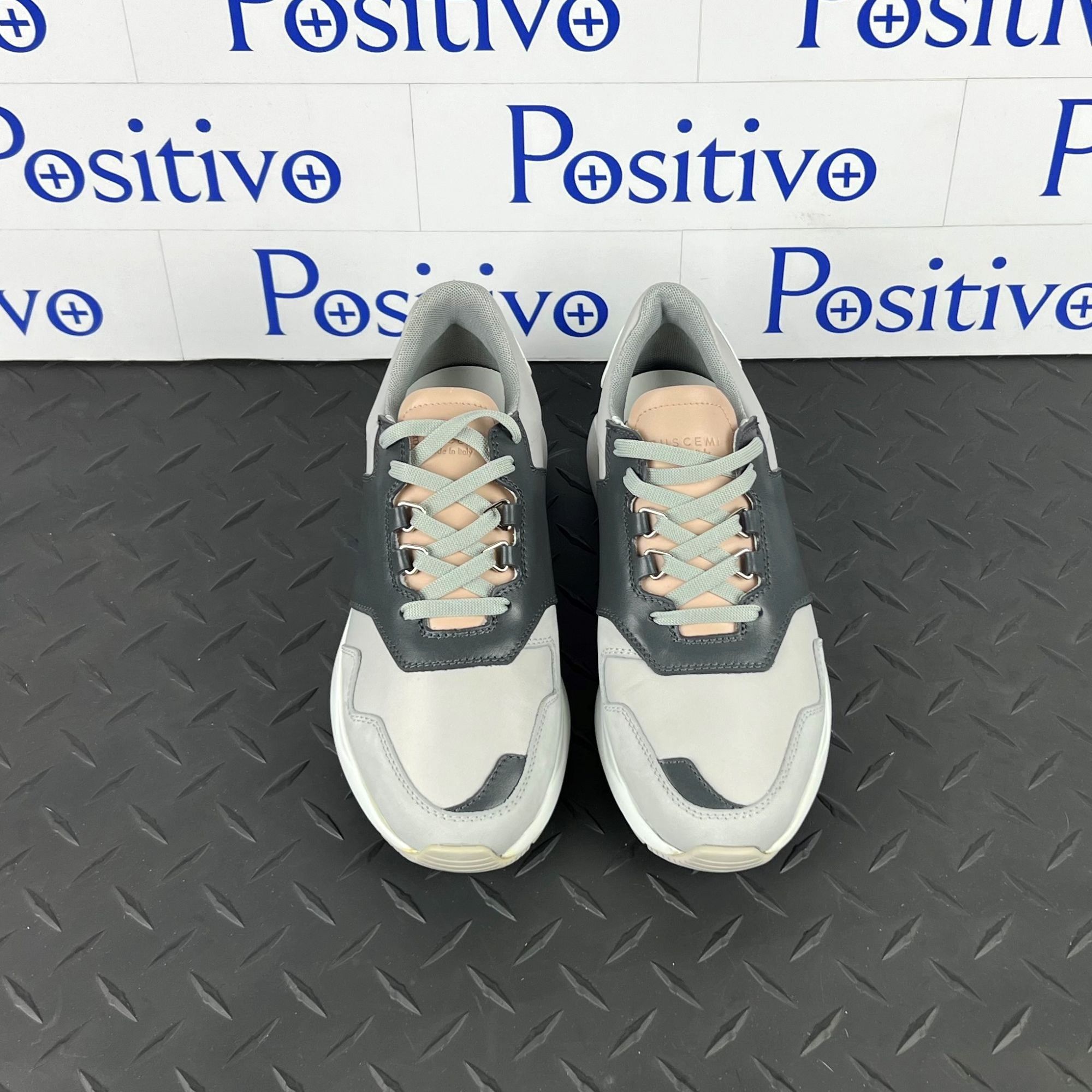 Buscemi Buscemi Ventura Grey/Pink Leather Sneakers US 7 SAMPLE Size US 7 / IT 37 - 3 Thumbnail