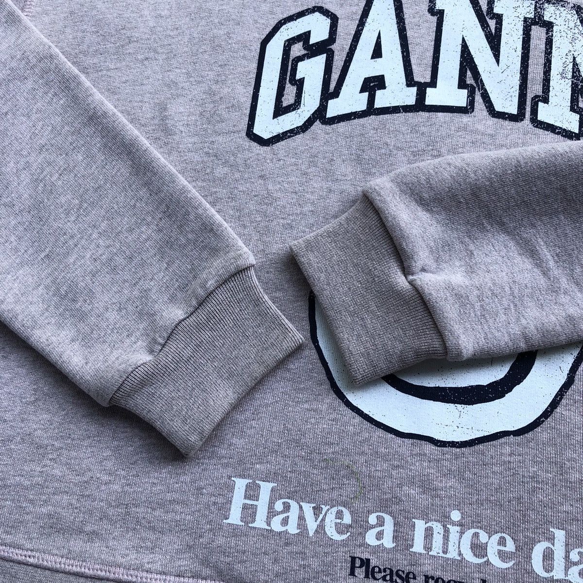 Ganni Ganni Smiley Oversized Sweatshirt Size ONE SIZE - 6 Thumbnail
