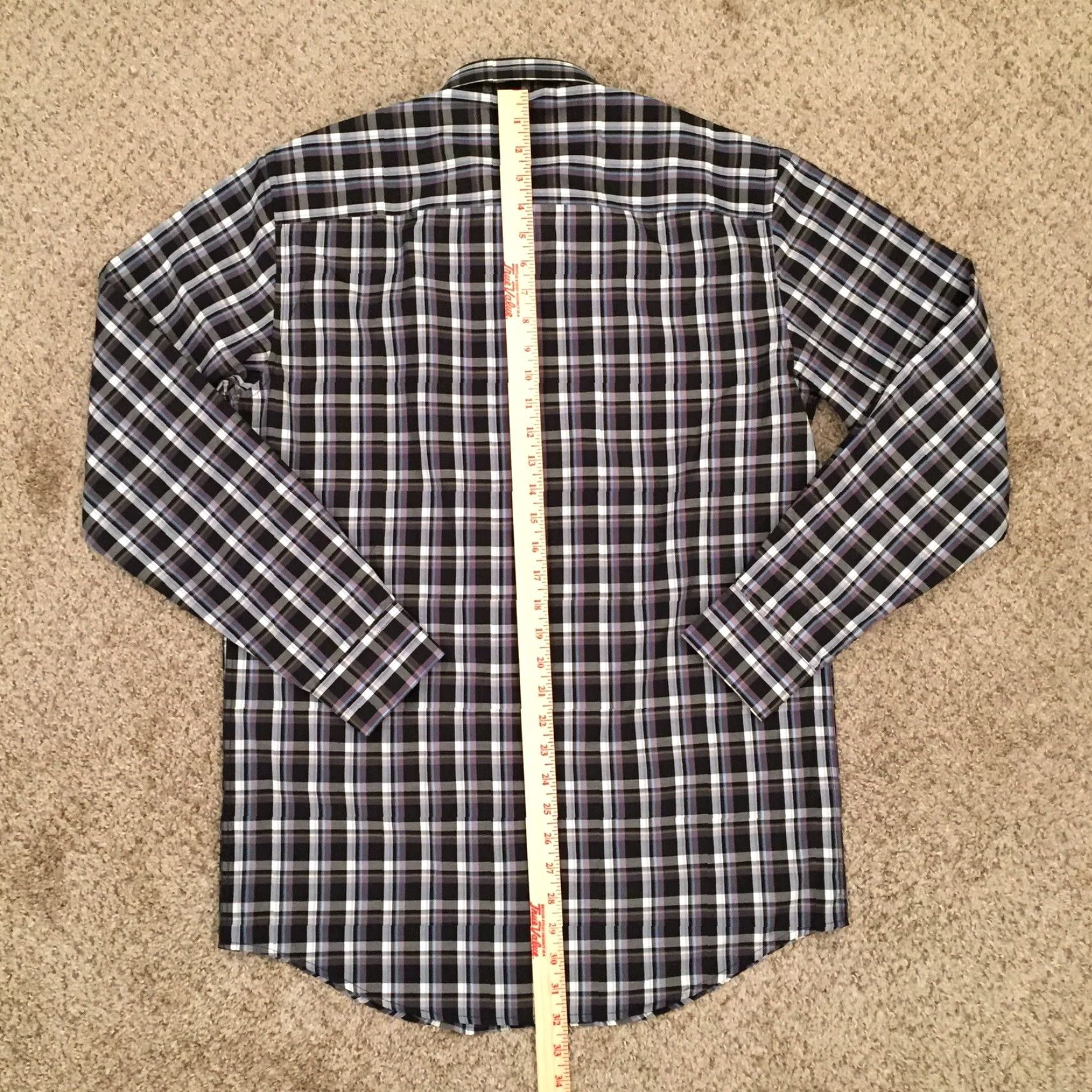 Buffalo David Bitton Buffalo David Bitton Shirt Mens Medium Slim Black Plaid Long Sleeve Button Up Size US M / EU 48-50 / 2 - 5 Thumbnail