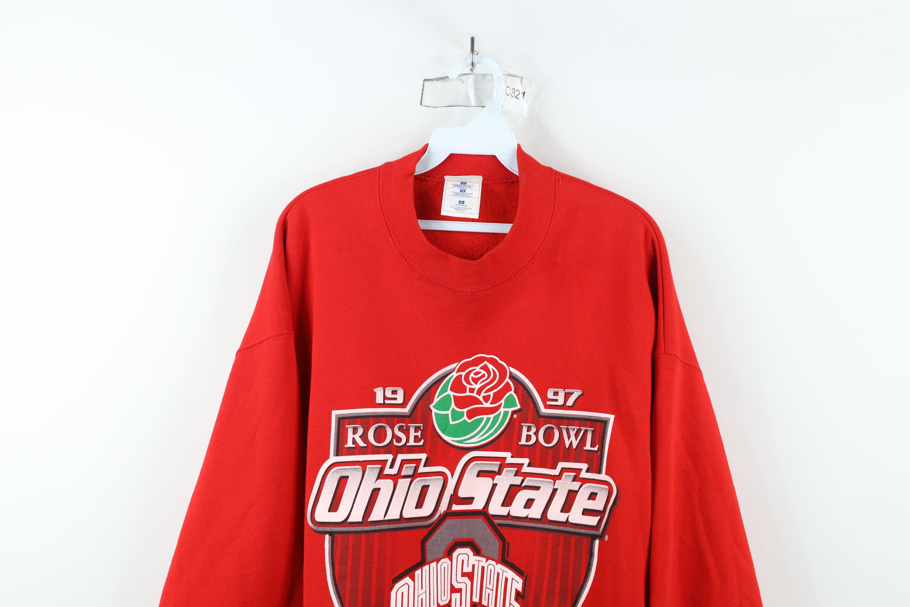 Vintage Vintage 90s Ohio State University Football Sweatshirt USA Size US XL / EU 56 / 4 - 2 Thumbnail
