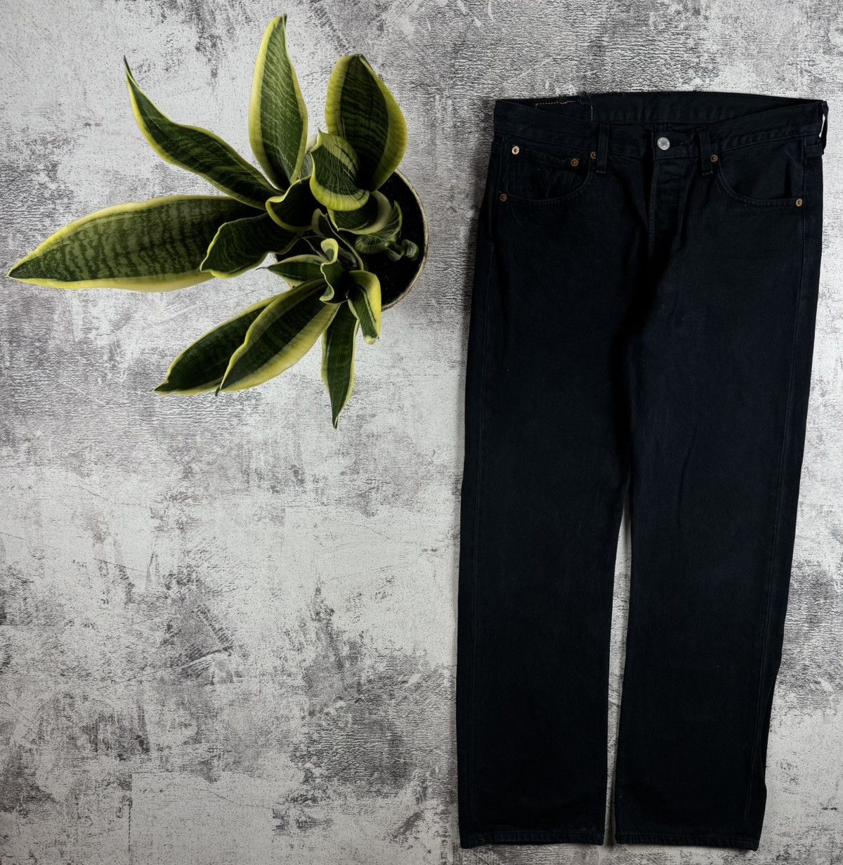 Levi's LEVIS 501 Comfort Fit W33 L30 Denim Straight USA 90s Cotton Jeans Pants Trousers Size US 33 - 2 Thumbnail