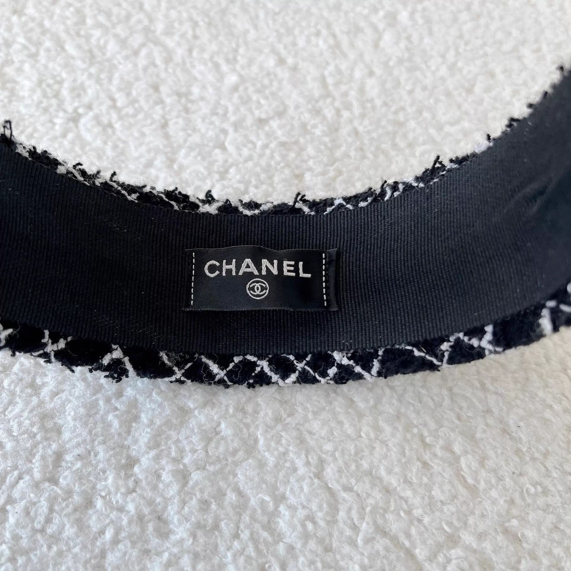 Chanel Chanel Black Tweed Headband Size ONE SIZE - 5 Thumbnail