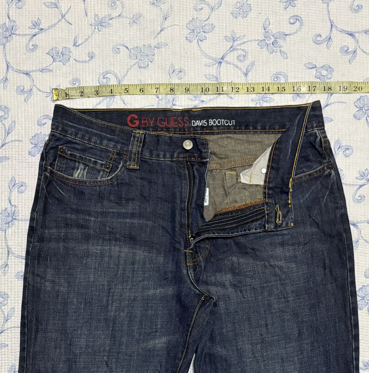 Guess G By Guess Davis Bootcut Streetwear Flared Denim Size US 35 - 3 Thumbnail