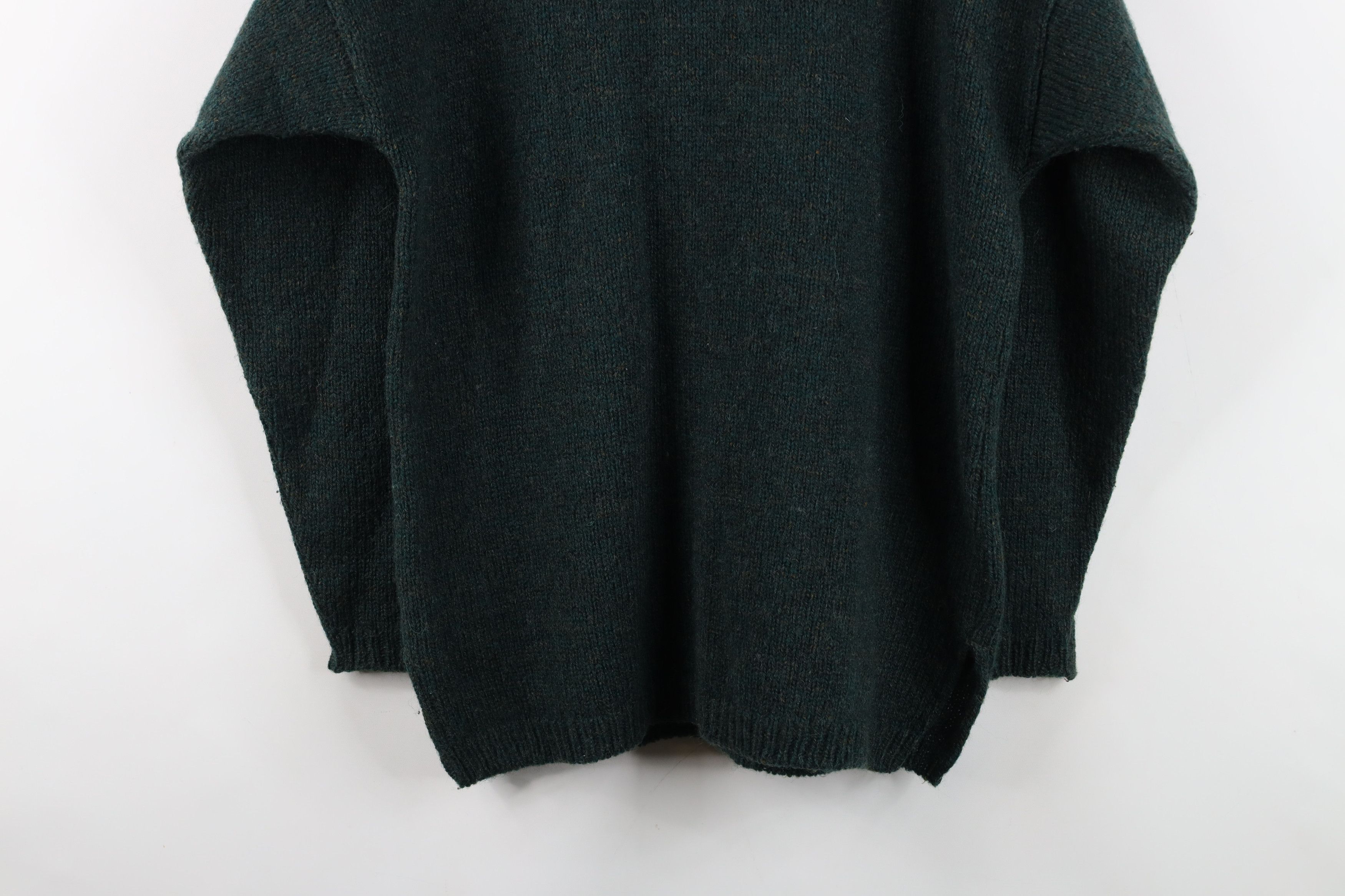 Woolrich Woolen Mills Vintage 90s Woolrich Wool Marled Knit Henley Sweater Green Size S / US 4 / IT 40 - 11 Thumbnail