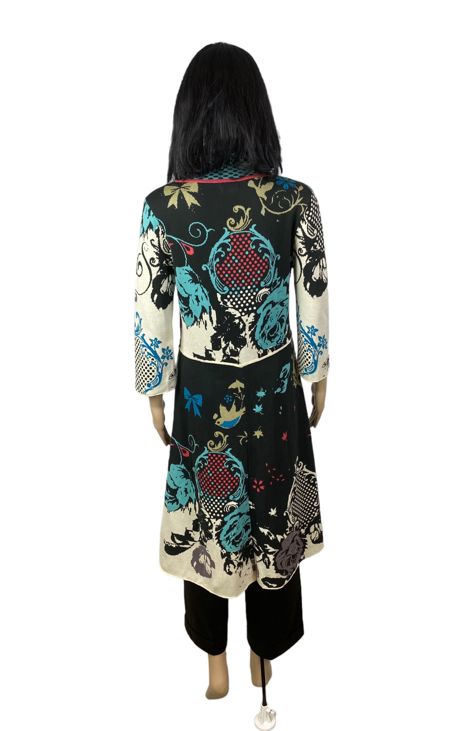 Designer IVKO woman knit printed coat size S Size S / US 4 / IT 40 - 7 Thumbnail