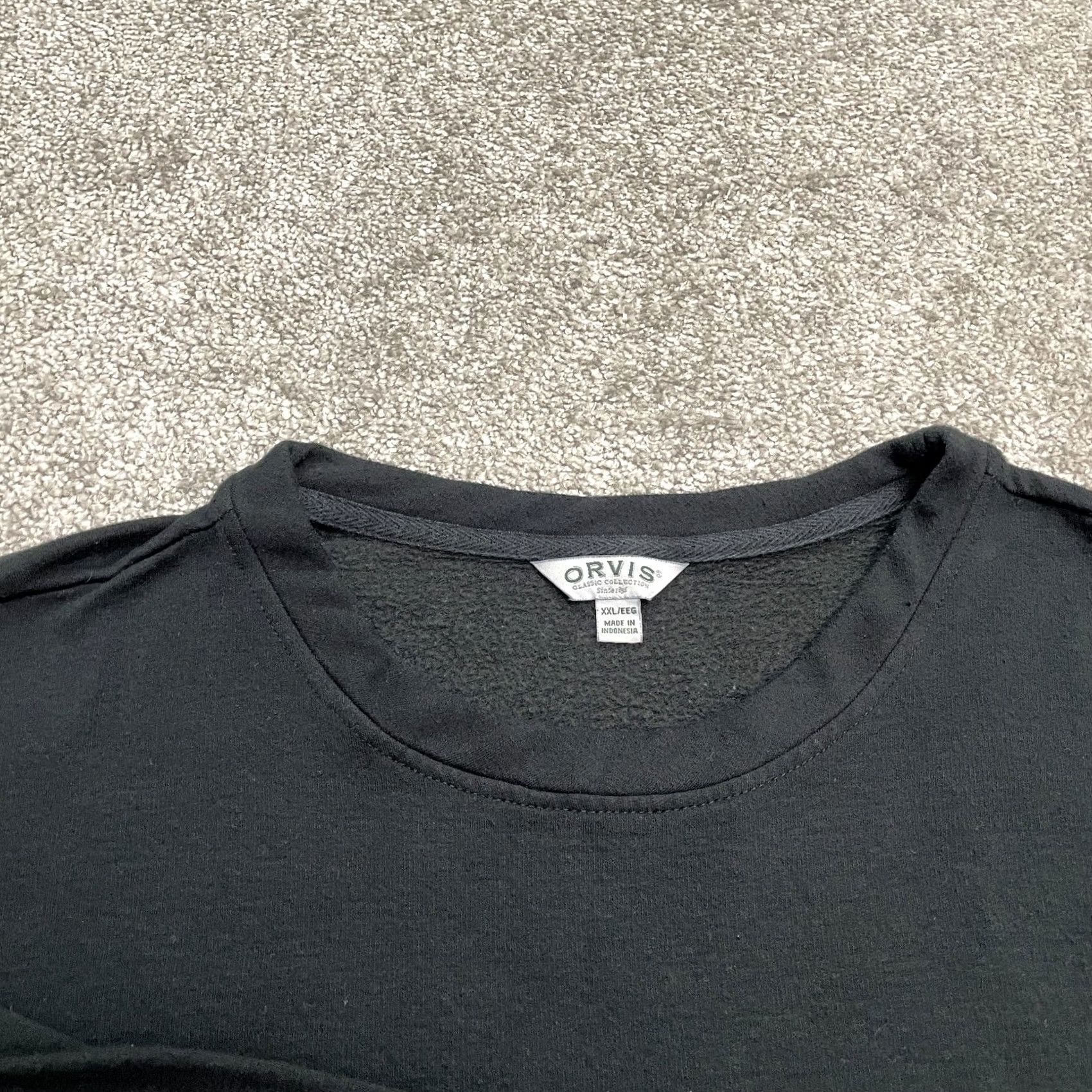 Orvis Orvis Sweatshirt Womens XXL Solid Black Crew Neck Pullover Modal Blend Casual Size XXL / US 16-18 / IT 52-54 - 4 Thumbnail