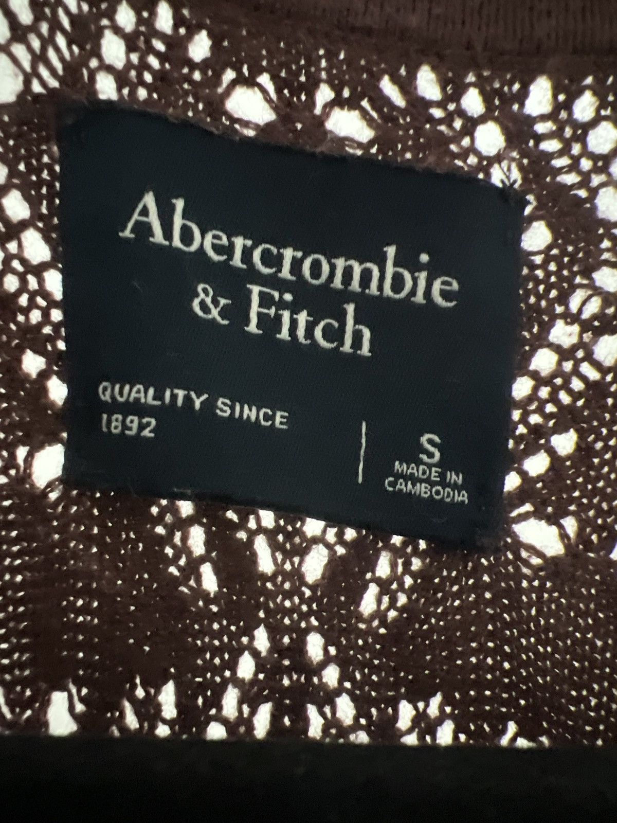 Abercrombie & Fitch Perforated Brown Polo Size US S / EU 44-46 / 1 - 3 Thumbnail