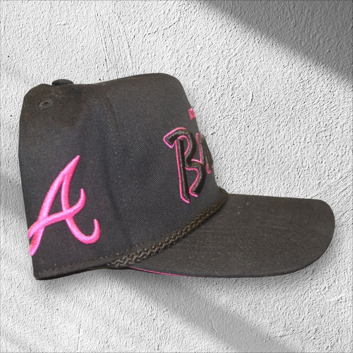 47 Brand Atlanta Braves Script 47 Brand Hitch Snapback Hat Orchid Size ONE SIZE - 2 Thumbnail