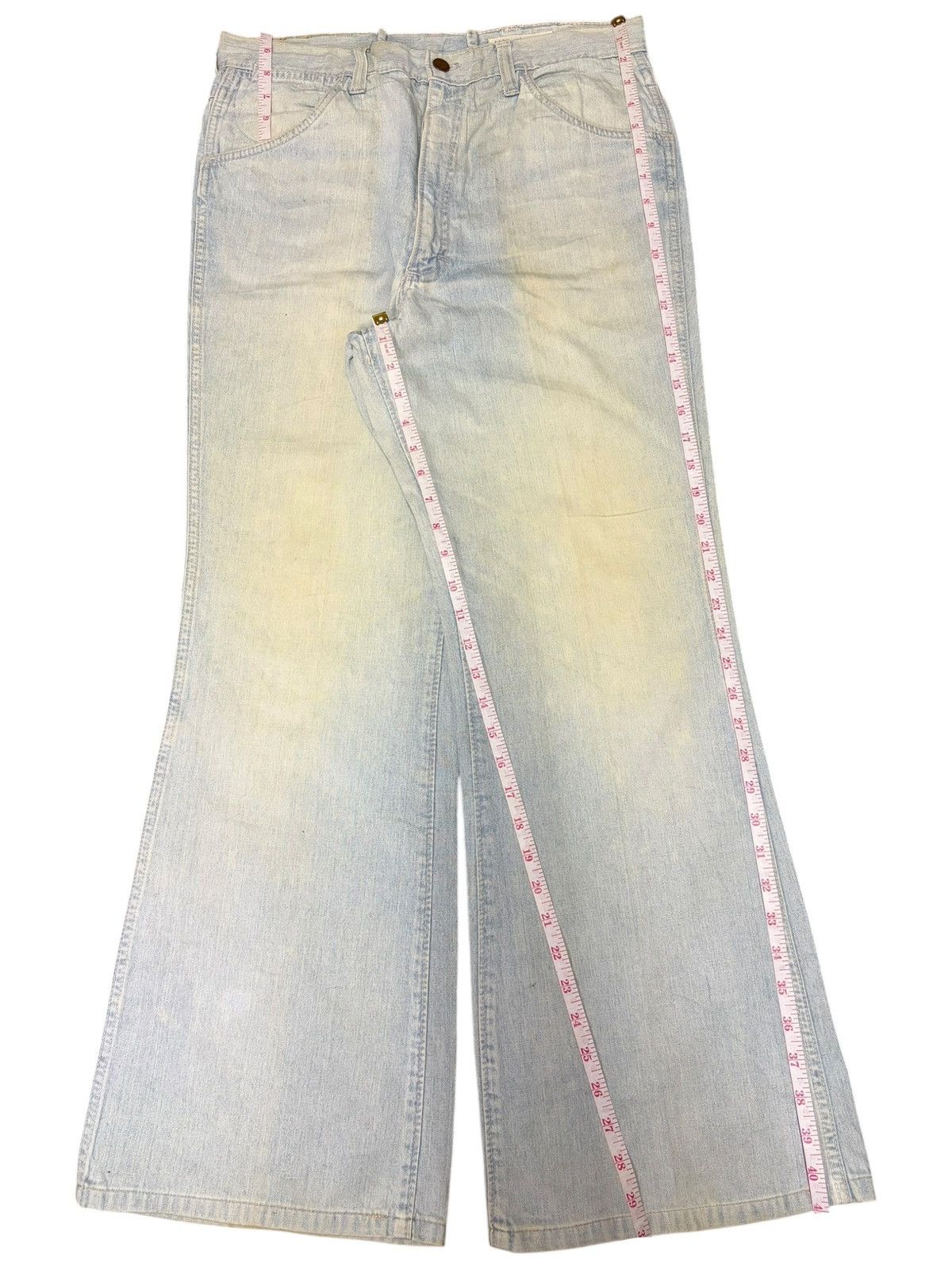 Wrangler Vintage Wrangler Mud Wash Distressed Flare Jeans Size US 32 / EU 48 - 7 Thumbnail
