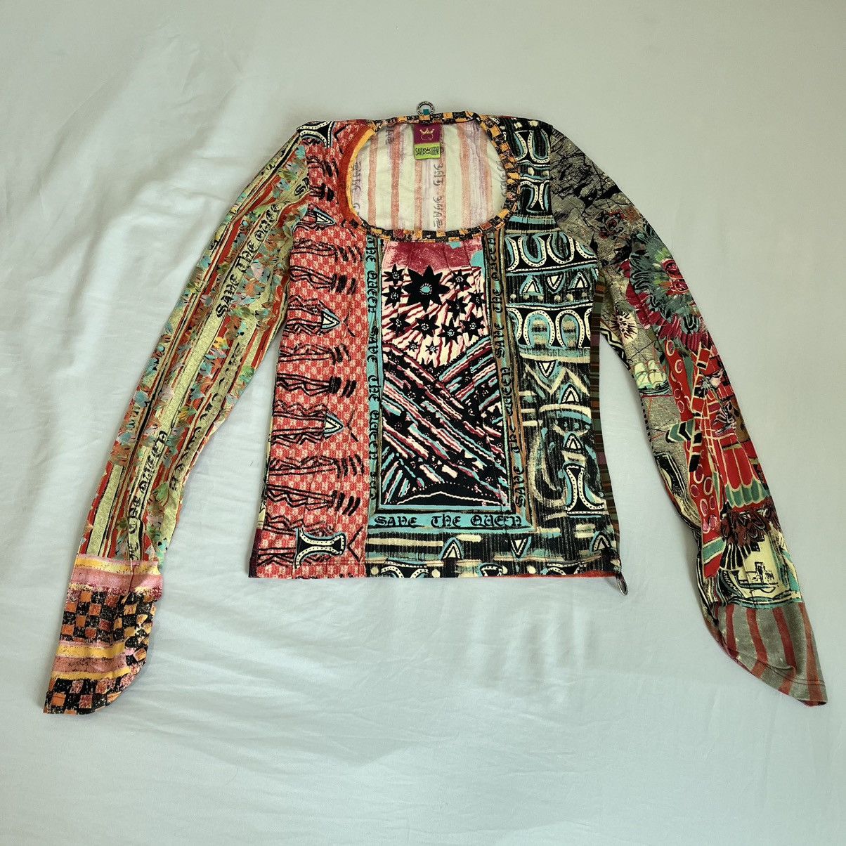 Jean Paul Gaultier JPG•SAVE THE QUEEN CROP LONGSELEEVE Size S / US 4 / IT 40 - 1 Thumbnail
