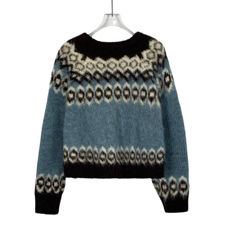 Celine Celine Colorful Wool Knitted Long Sleeve Sweater Size US S / EU 44-46 / 1 - 2 Thumbnail