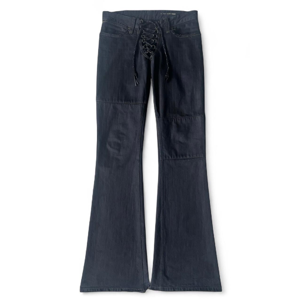 If Six Was Nine If six was nine black flared lace up jeans Size US 28 / EU 44 - 2 Thumbnail