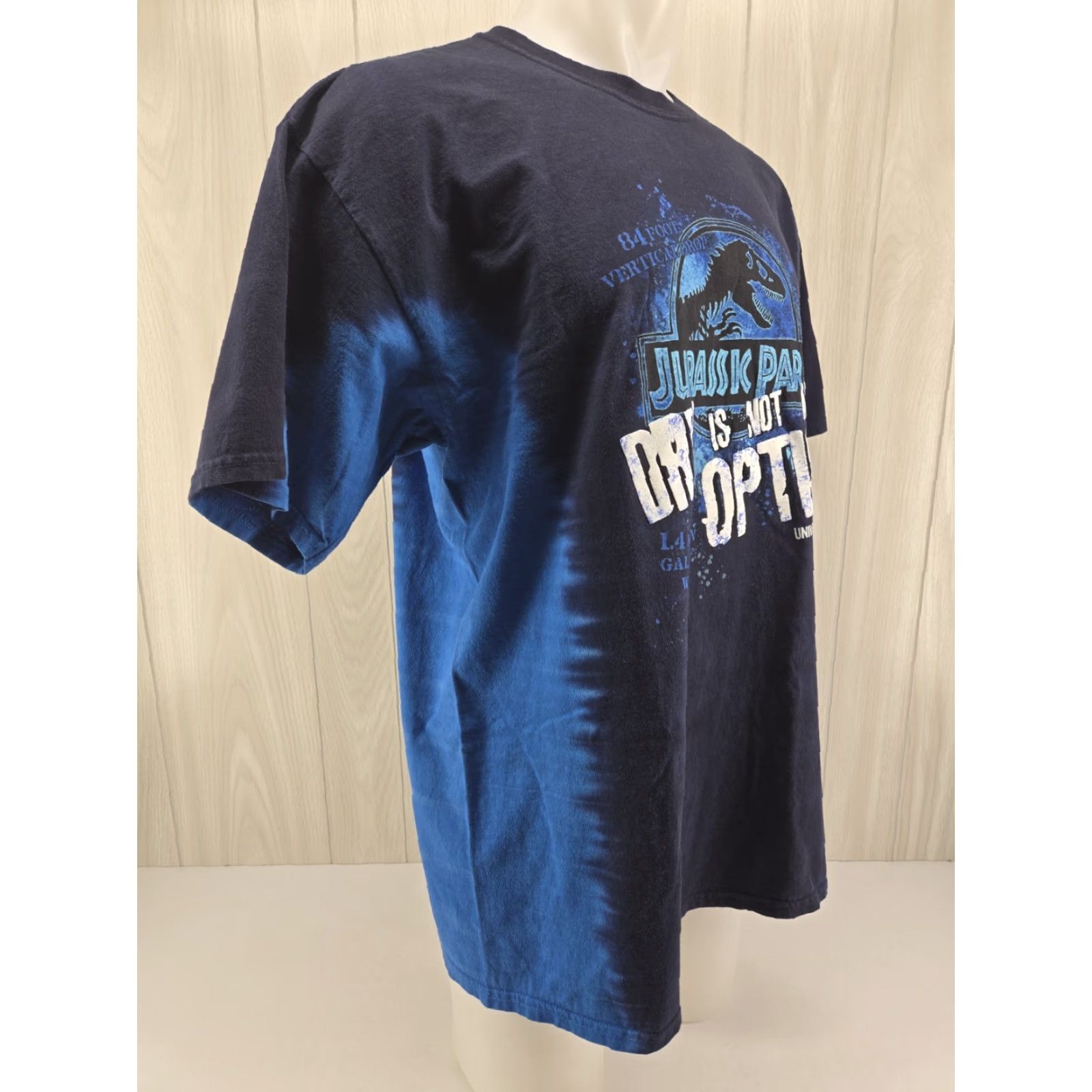 Vintage VINTAGE Jurassic Park Shirt Universal Studios Blue Tie Dye XL Men Short Sleeve Bill? Size US XL / EU 56 / 4 - 7 Thumbnail