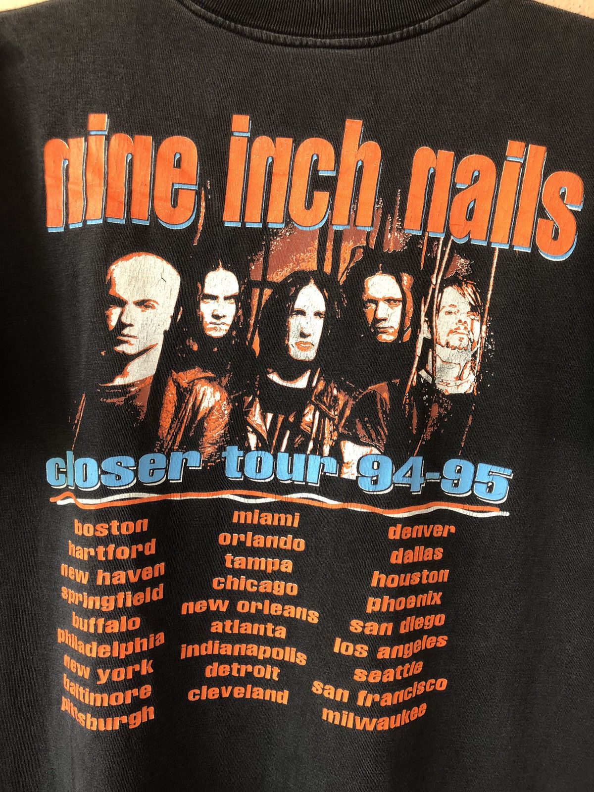 Band Tees × Vintage Vintage 90s NINE INCH NAILS Closer Tour Size US L / EU 52-54 / 3 - 7 Thumbnail
