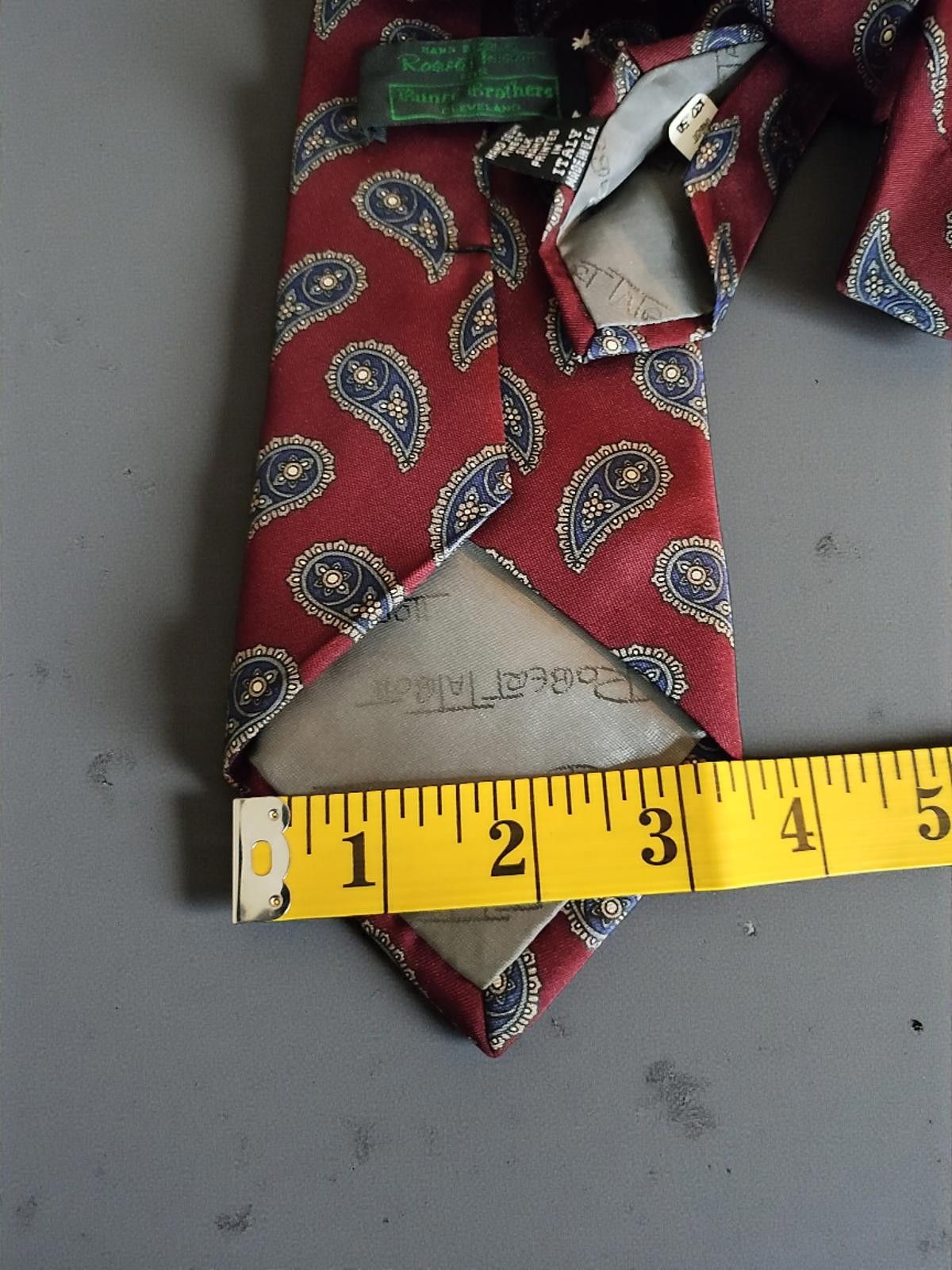 Robert Talbott Robert Talbott Hand-Sewn Silk Paisley Tie - Red Size ONE SIZE - 4 Thumbnail