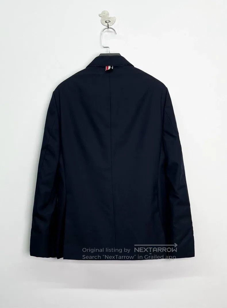 Thom Browne Thom Browne Navy Blue Anchor Gold Button Striped Blazer Size US S / EU 44-46 / 1 - 2 Thumbnail