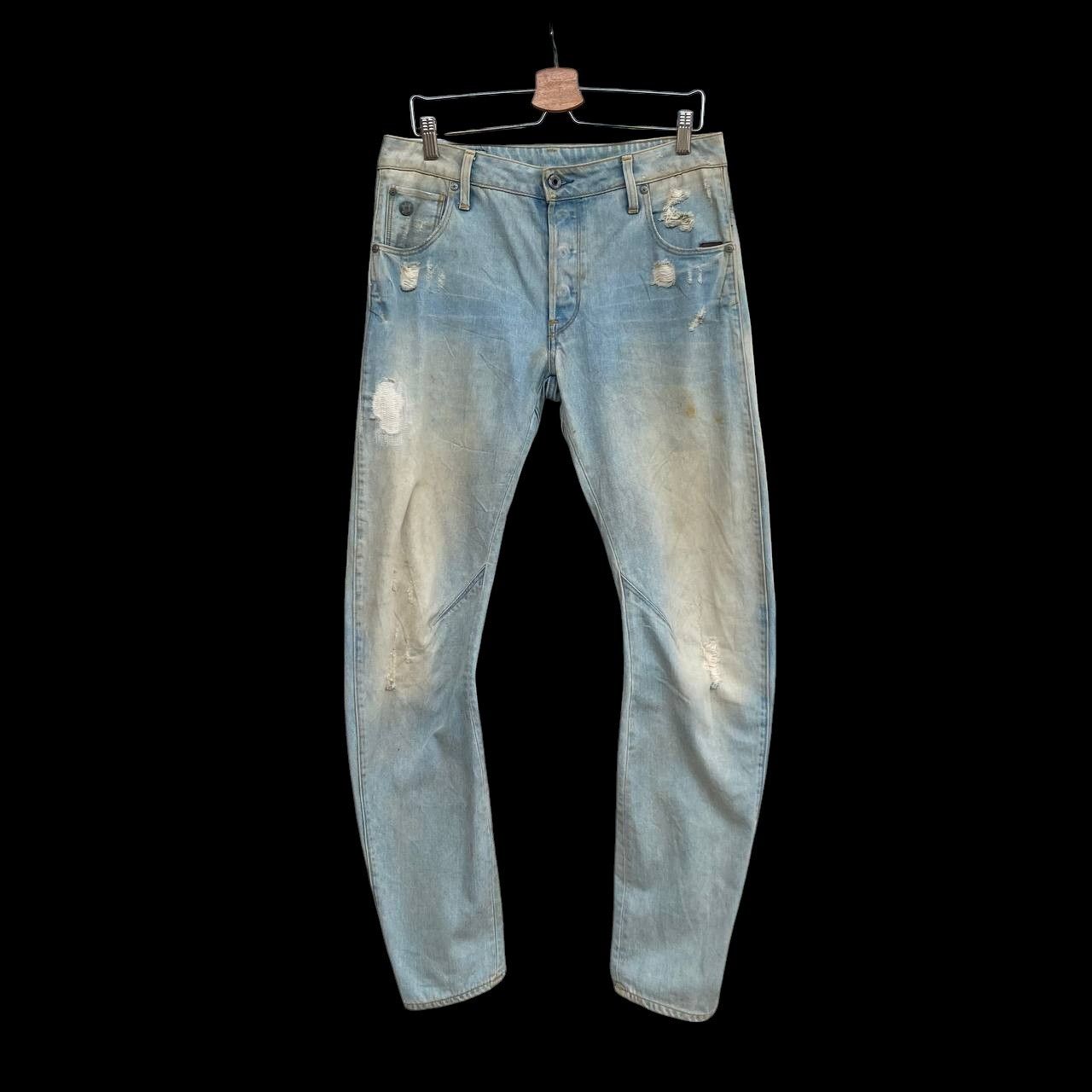 G-Star VTGE GSTAR DISTRESSED JEAN RUSTY WASH ASSYMETRIC LEG SLIMFIT Size US 30 / EU 46 - 1 Thumbnail