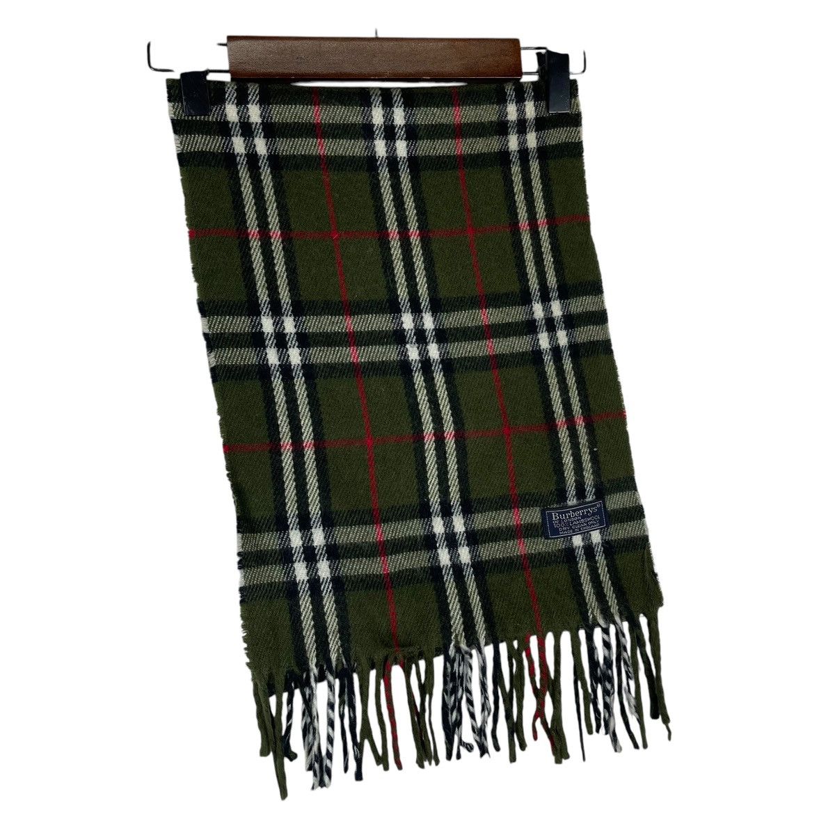 Burberry × Vintage Vintage Burberry Light Scarf Muffler Lambswool Size ONE SIZE - 4 Thumbnail