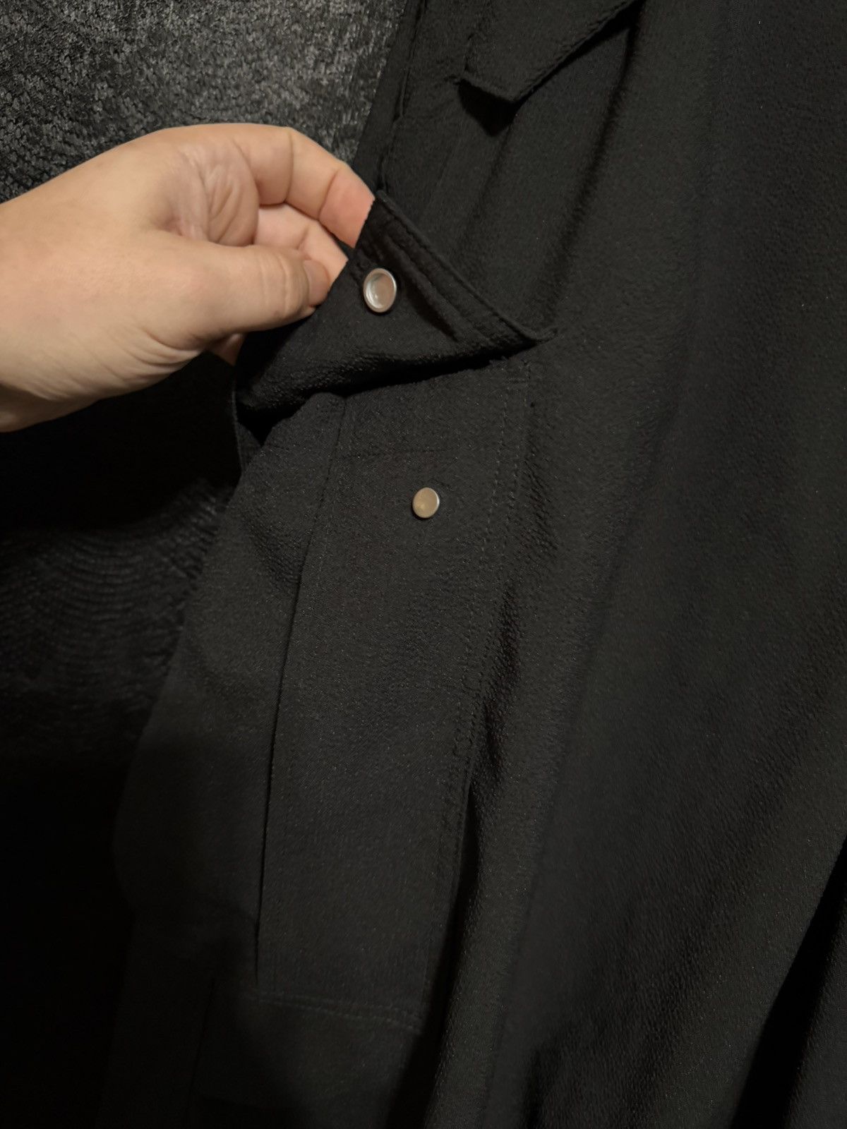 Rhude Seersucker Parachute Cargo Pants in Black Size US 33 - 5 Thumbnail