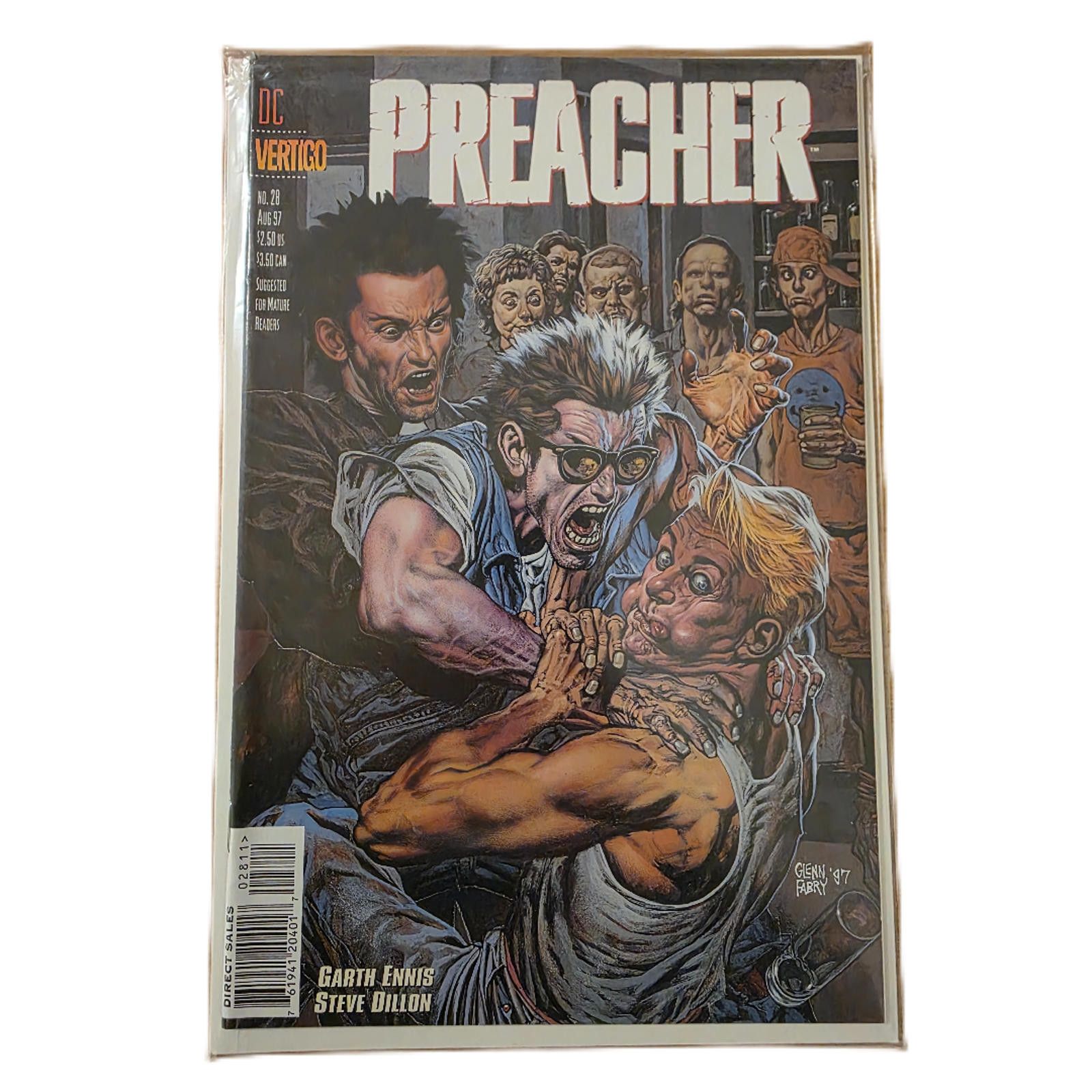 DC Comics Preacher #28 1997 Vertigo DC Comic Near Mint (C) Size ONE SIZE - 6 Thumbnail
