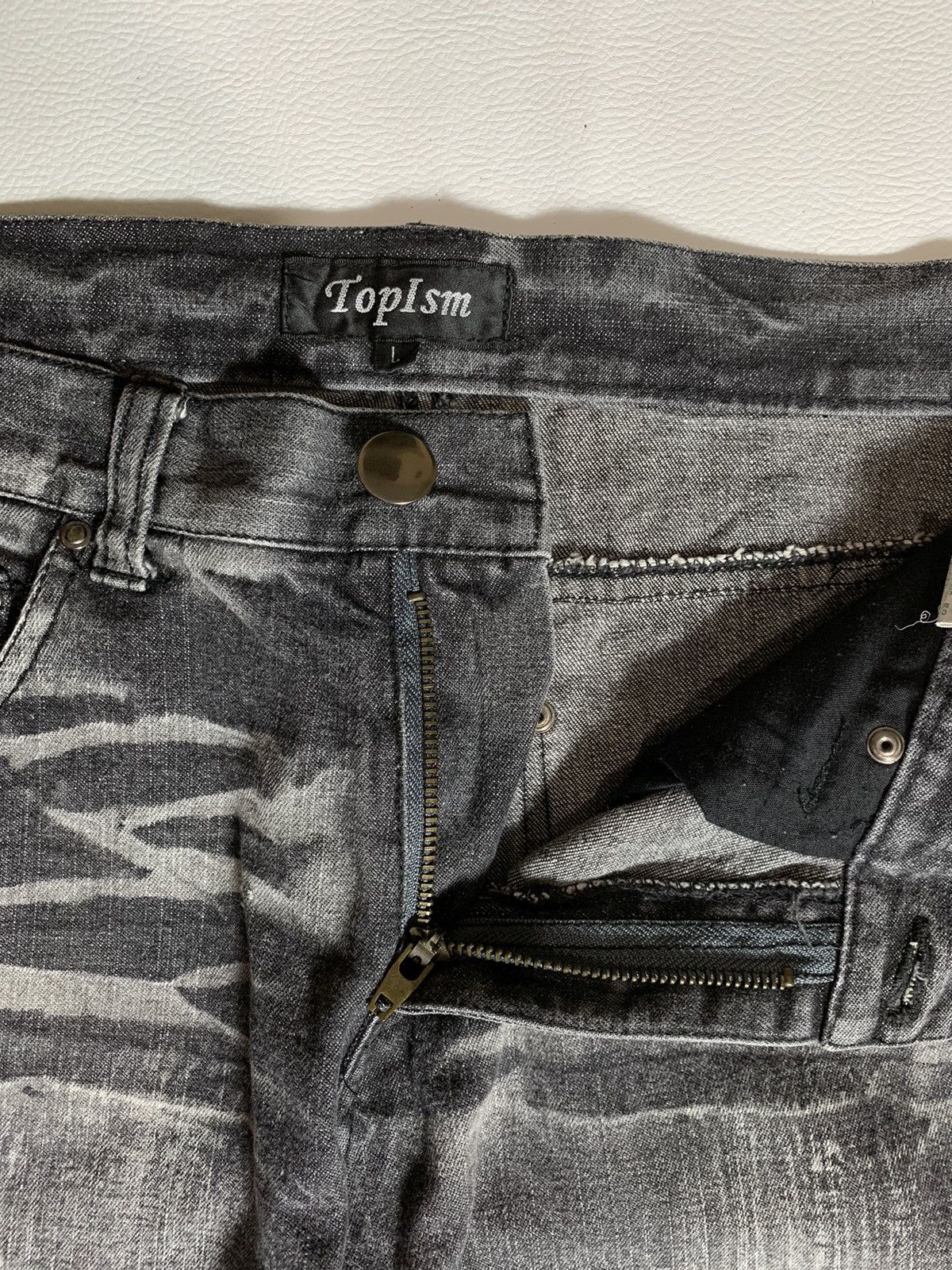 Beauty Beast 💥BINDING OFFER💥Japanese Topism Washed Bootcut Denim Pants Size US 32 / EU 48 - 4 Thumbnail