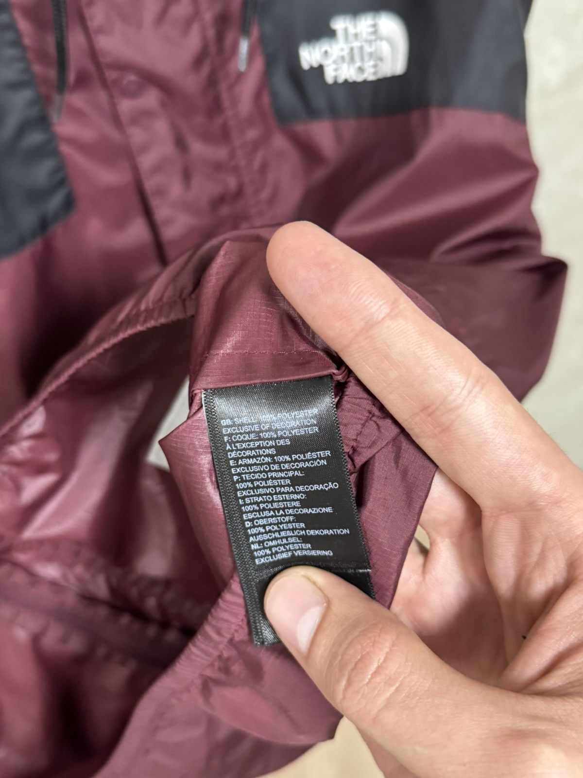 The North Face × Vintage The North Face Dark Red raincoats Y2K jacket Size US L / EU 52-54 / 3 - 13 Thumbnail