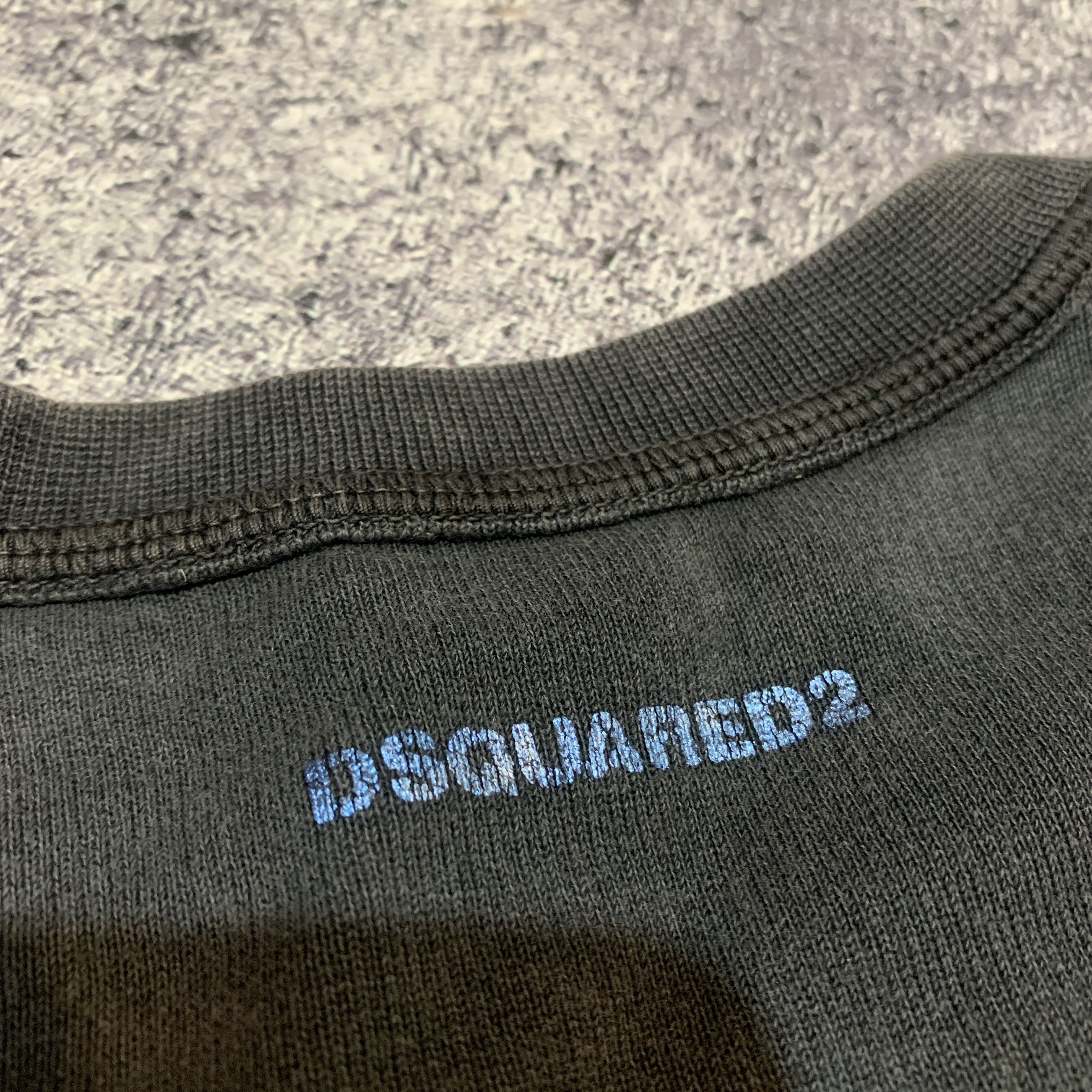 Dsquared2 1990s Dsquared2 Printed Faded Wash Crewneck Size US L / EU 52-54 / 3 - 3 Thumbnail