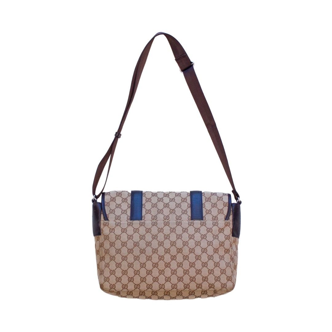 Gucci × Tom Ford 1,7k$ GUCCI Double Belt Flap Unisex Messenger GG Monogram Size ONE SIZE - 5 Thumbnail
