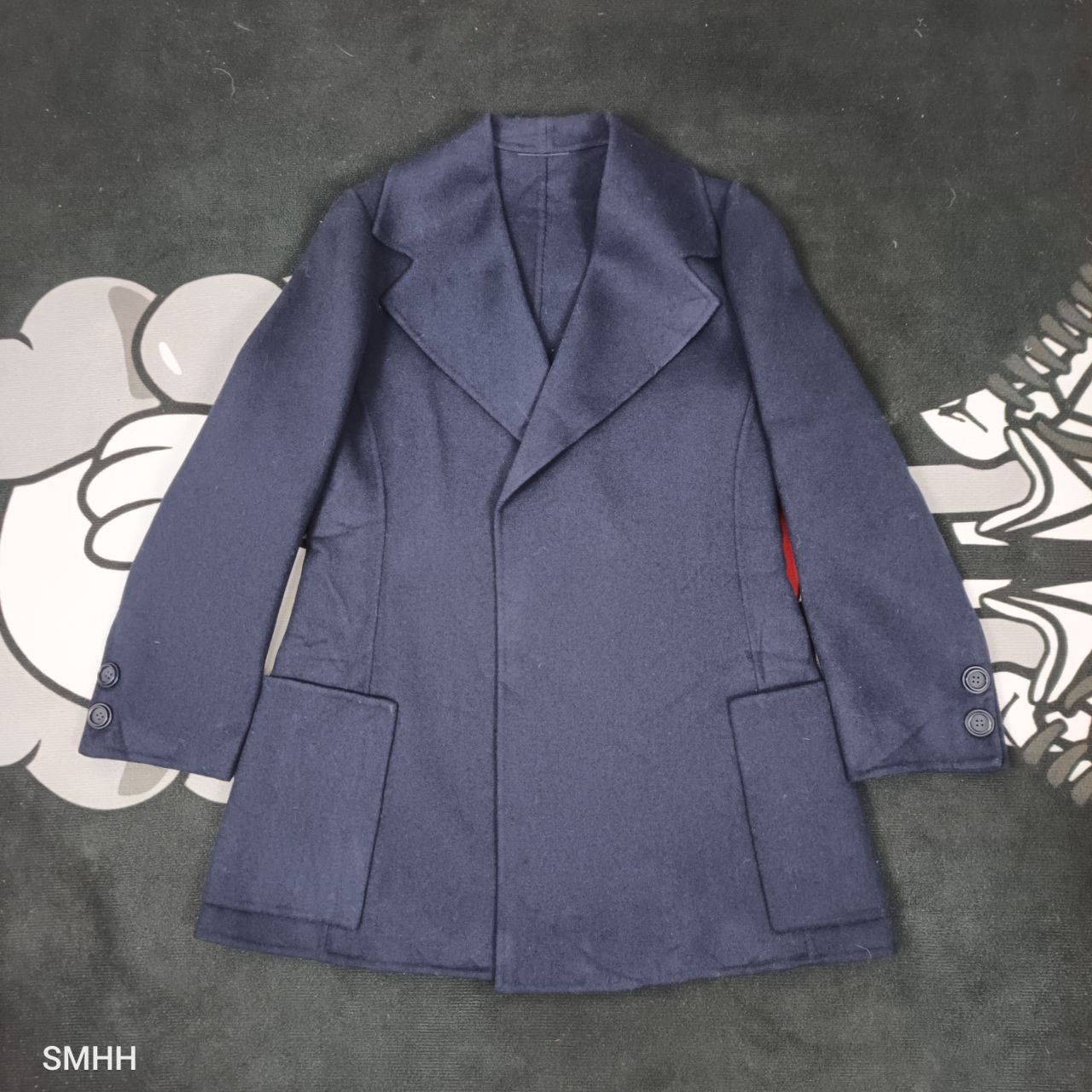 Agnona 🔥 Vintage AGNONA Navy Wool Jacket – Size 40 Size M / US 6-8 / IT 42-44 - 12 Thumbnail