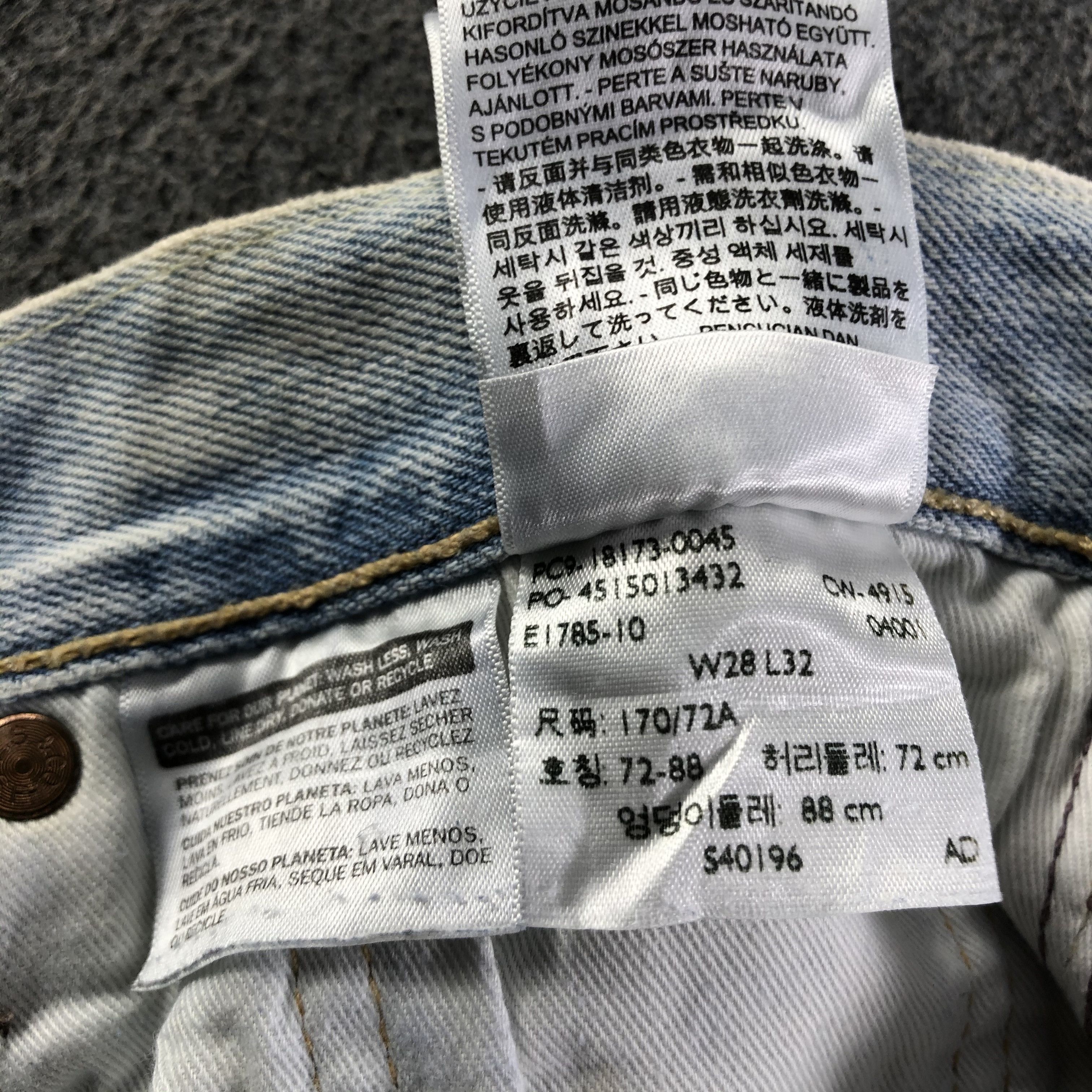 Levi's Vintage Light Wash Levis 501 Jeans-J3654 Size US 30 / EU 46 - 12 Thumbnail
