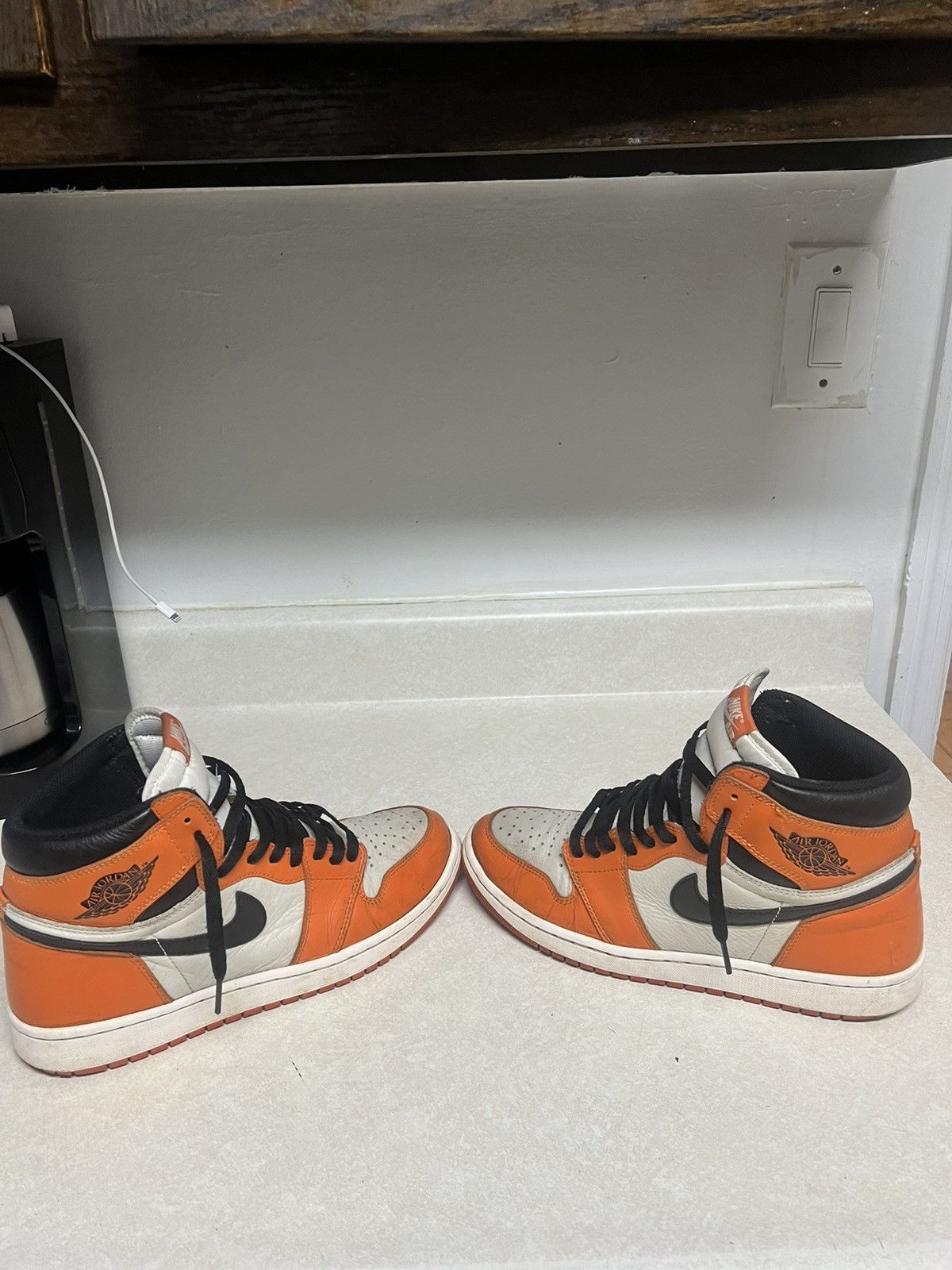 image of Jordan Nike Shattered Backboard 2.0 Shoes in Orange, Men's (Size 10)