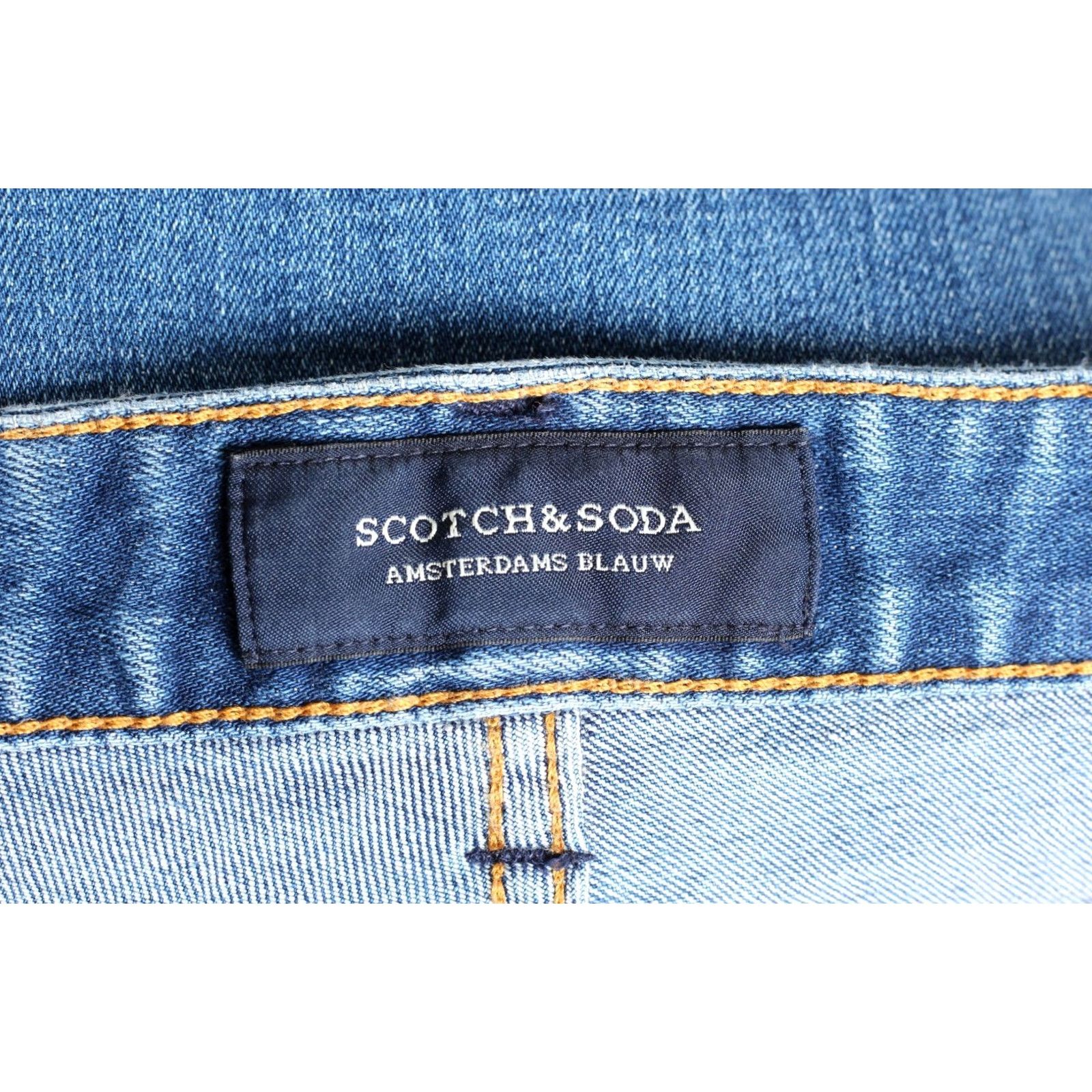 Scotch & Soda SCOTCH & SODA SKIM Stretch Skinny Jeans Men 32/36 Blue Denim Slim 5-Pocket DZ4507 Zips Rise Mid 10-12in Adult Mens Size US 32 / EU 48 - 6 Thumbnail