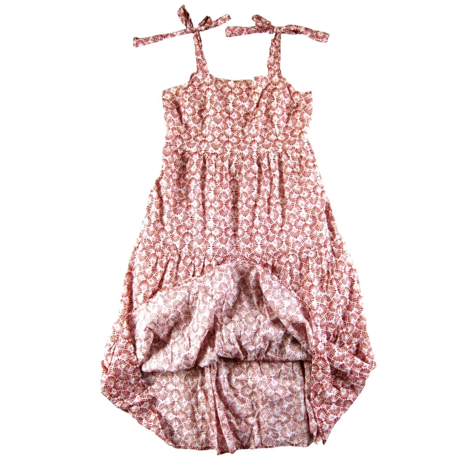 Vintage C&C California Pink Cotton Shoulder Tie Tiered Pocket Long Maxi Tank Sun Dress M Size M / US 6-8 / IT 42-44 - 4 Thumbnail